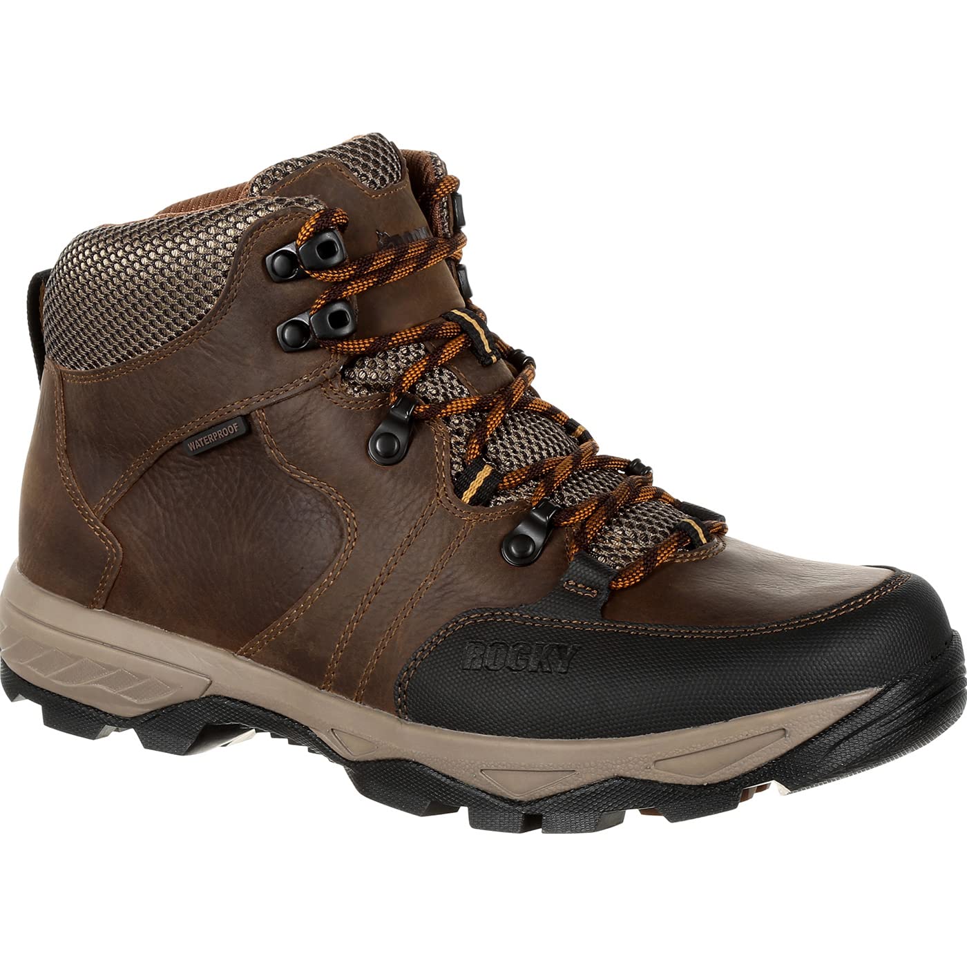 ROCKY Endeavor Point Waterproof Outdoor Boot, Brown, Size 11.5(W)