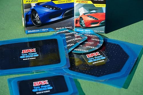 Miniatura 9 de PAX 10 parches sesgados para camiones de 3.937 x 3.937 in, reparación de neumáticos para pinchazos, prevención de neumáticos planos, herramienta de