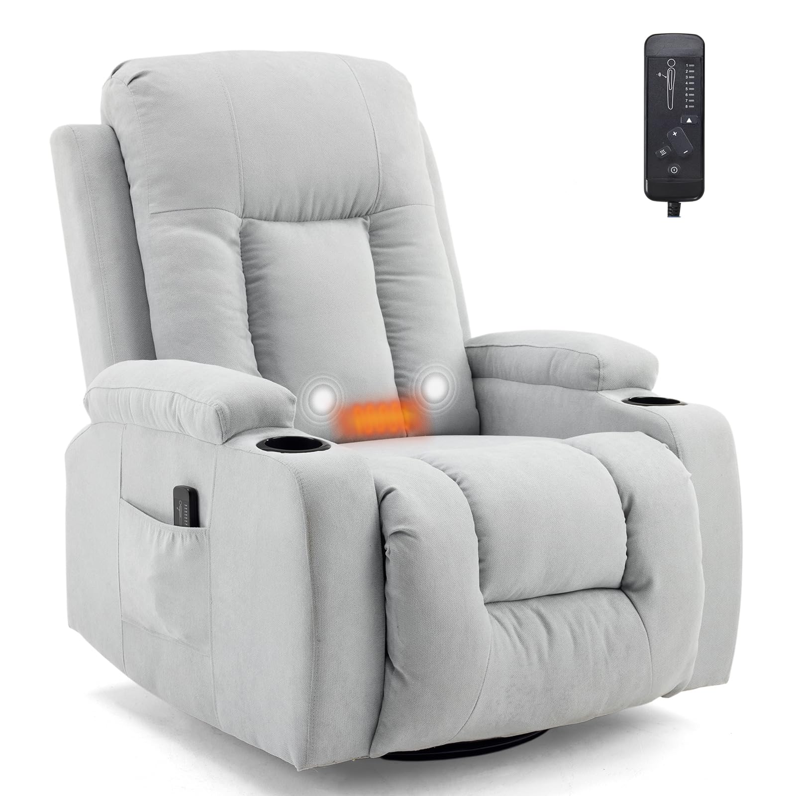 Fauteuil Relax Rotation à 360°, Fauteuil de Relaxation