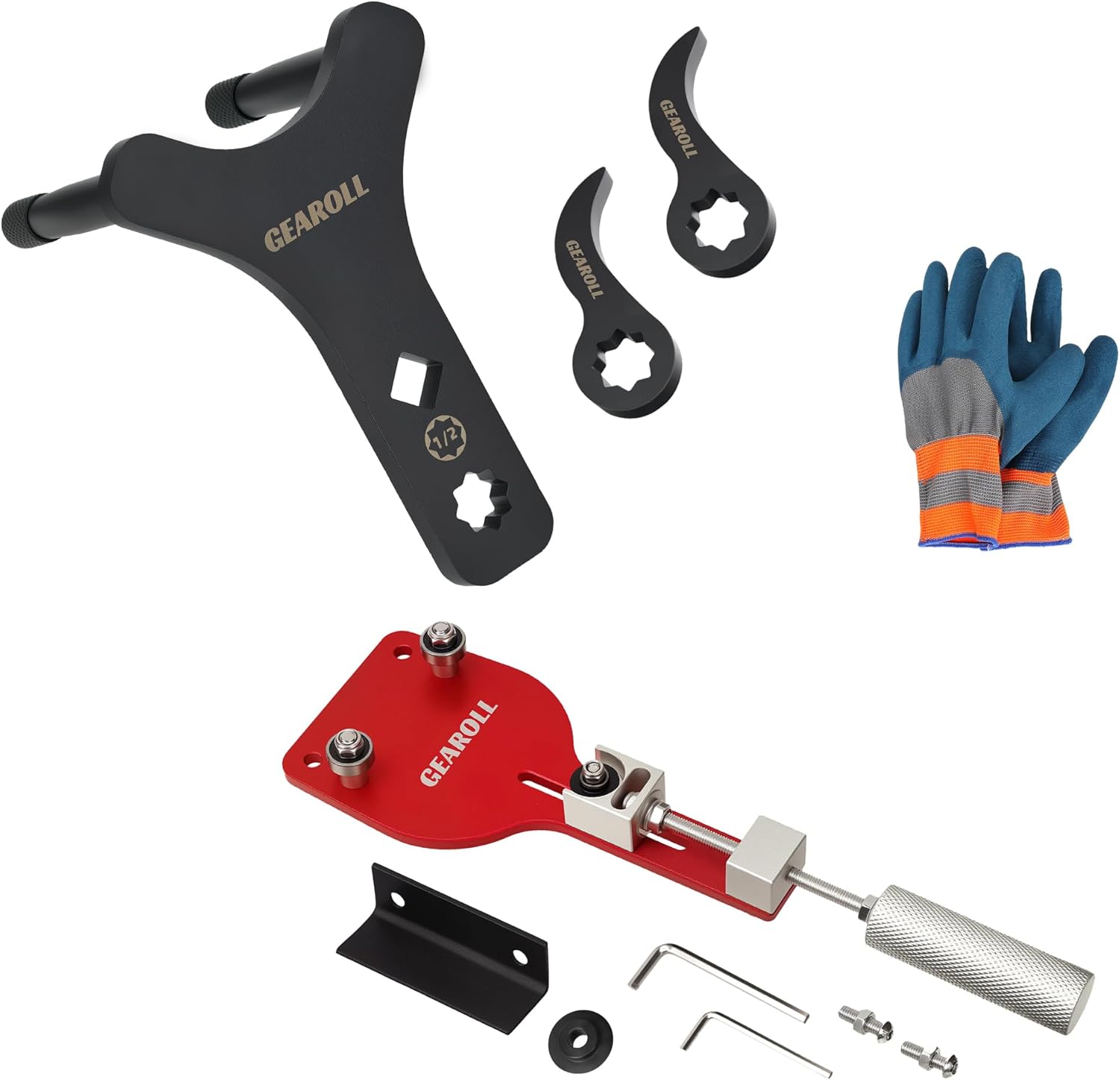 77750 Oil Filter Cutter Tool with Vise Jaw Plate&Lower Control Arm Prying Tool