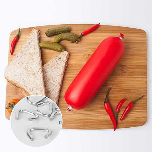 Miniatura 7 de Sukh 650 anillos de cerdo galvanizados  Anillos de nariz de cerdo 38 para tapicería de muebles de automóvil, carne, cubierta de salchicha,