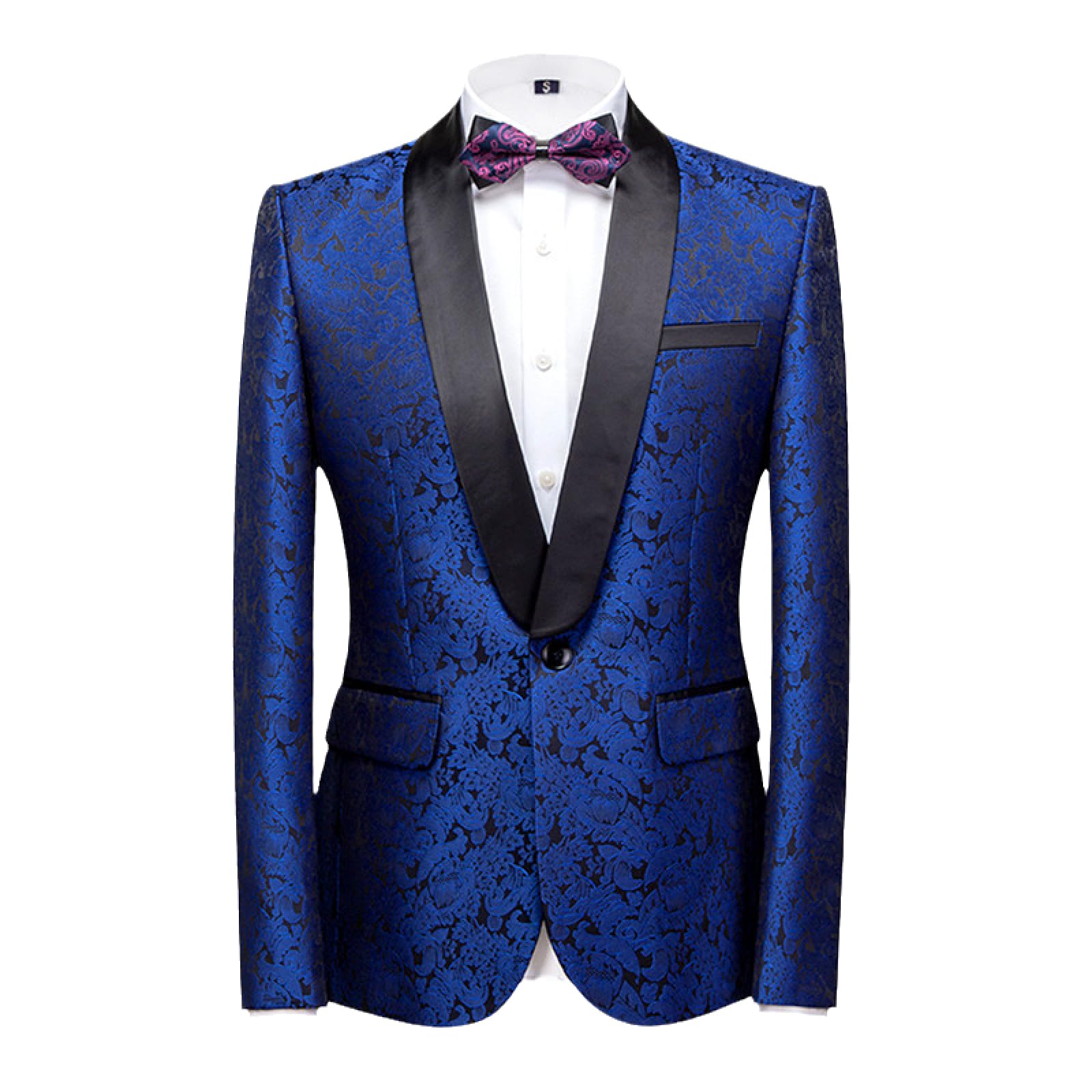 OFFSUM Cappotto Blazer da Uomo - Giacca da Uomo Giacca da Matrimonio Festa Slim Elegante Classico Business Formale Top Capispalla Manica Lunga Abbigliamento Primavera Autunno