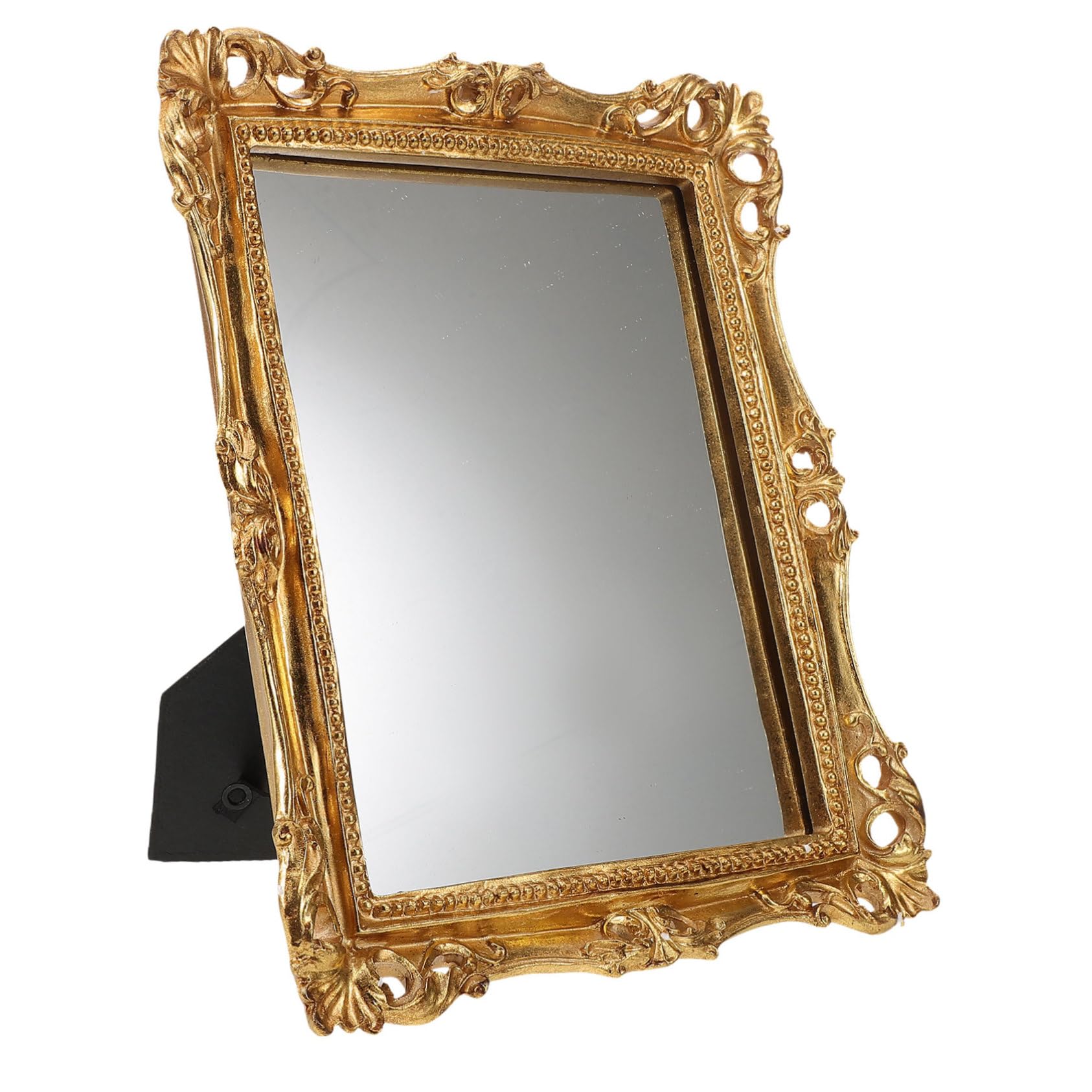 Miroir vintage or Anneome pour illuminer un salon sombre