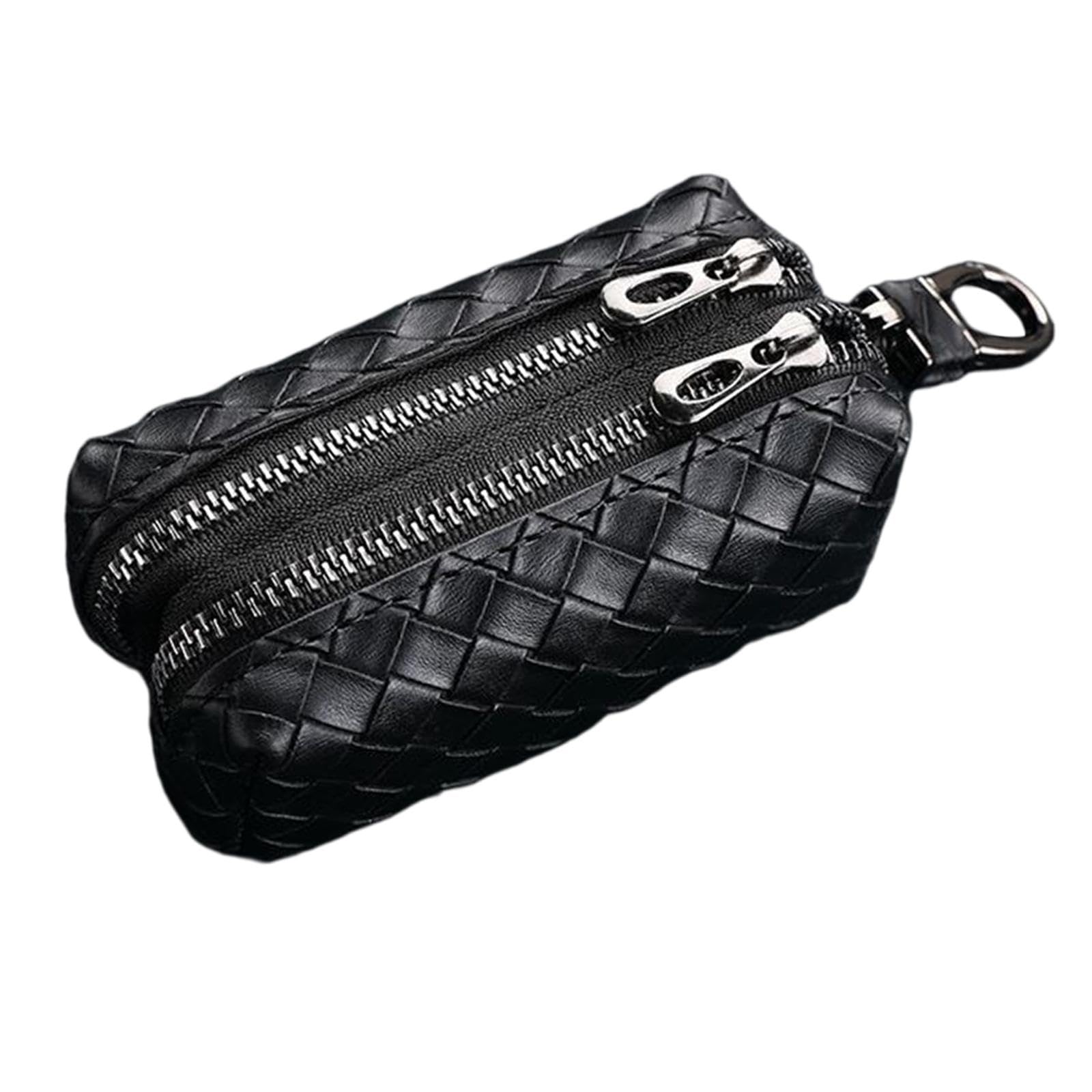 nivaa Small Purse Wallet Car Key Fob Case Versatile for Birthday Gift Street Trips Black-picture-2