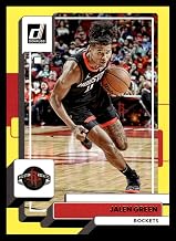2022-23 Donruss Yellow Flood #150 Jalen Green NM-MT Houston Rockets Basketball Trading Card