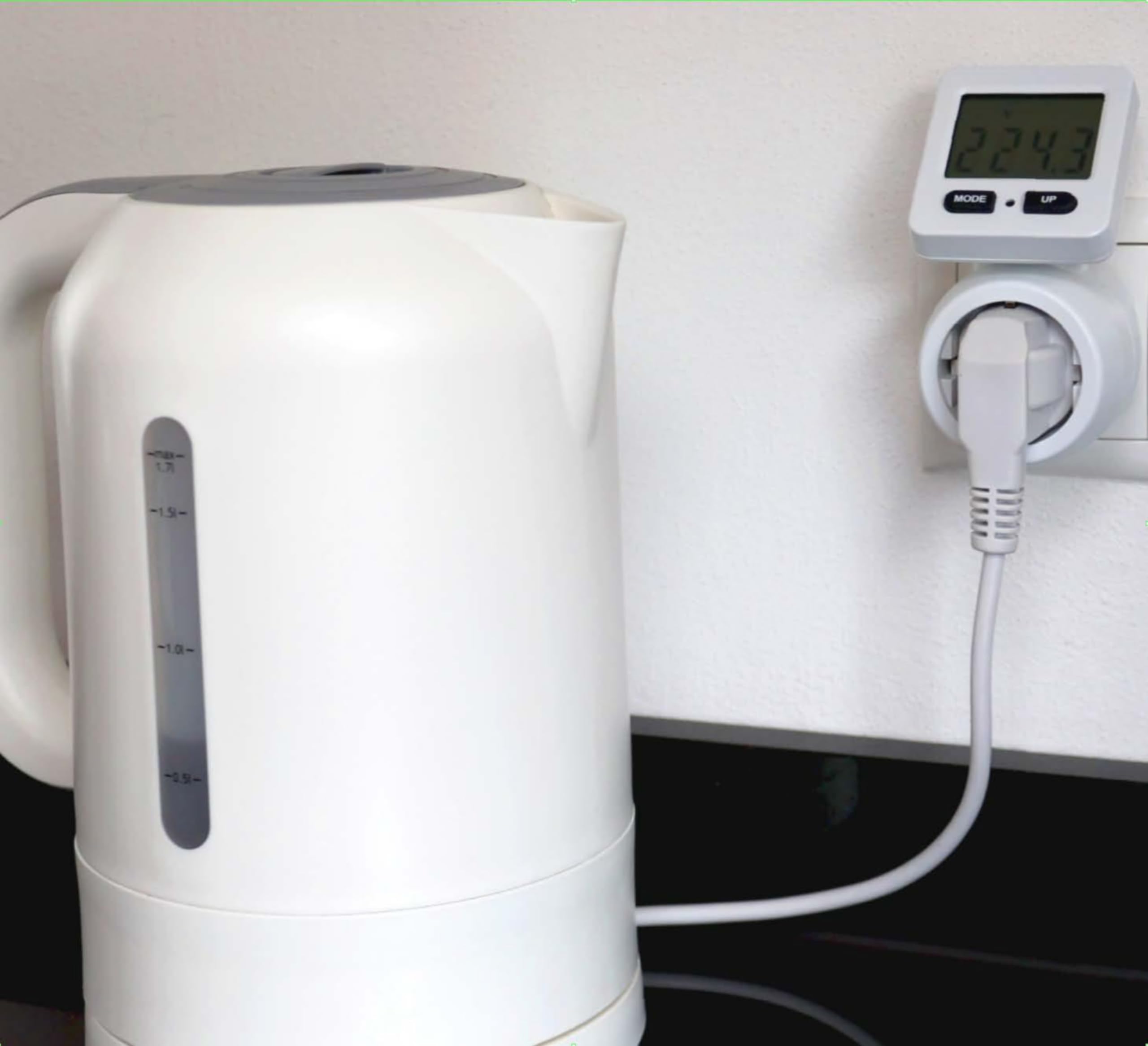 Unitec Misuratore dei costi energetici 180°, misura il consumo energetico, ideale per risparmiare energia