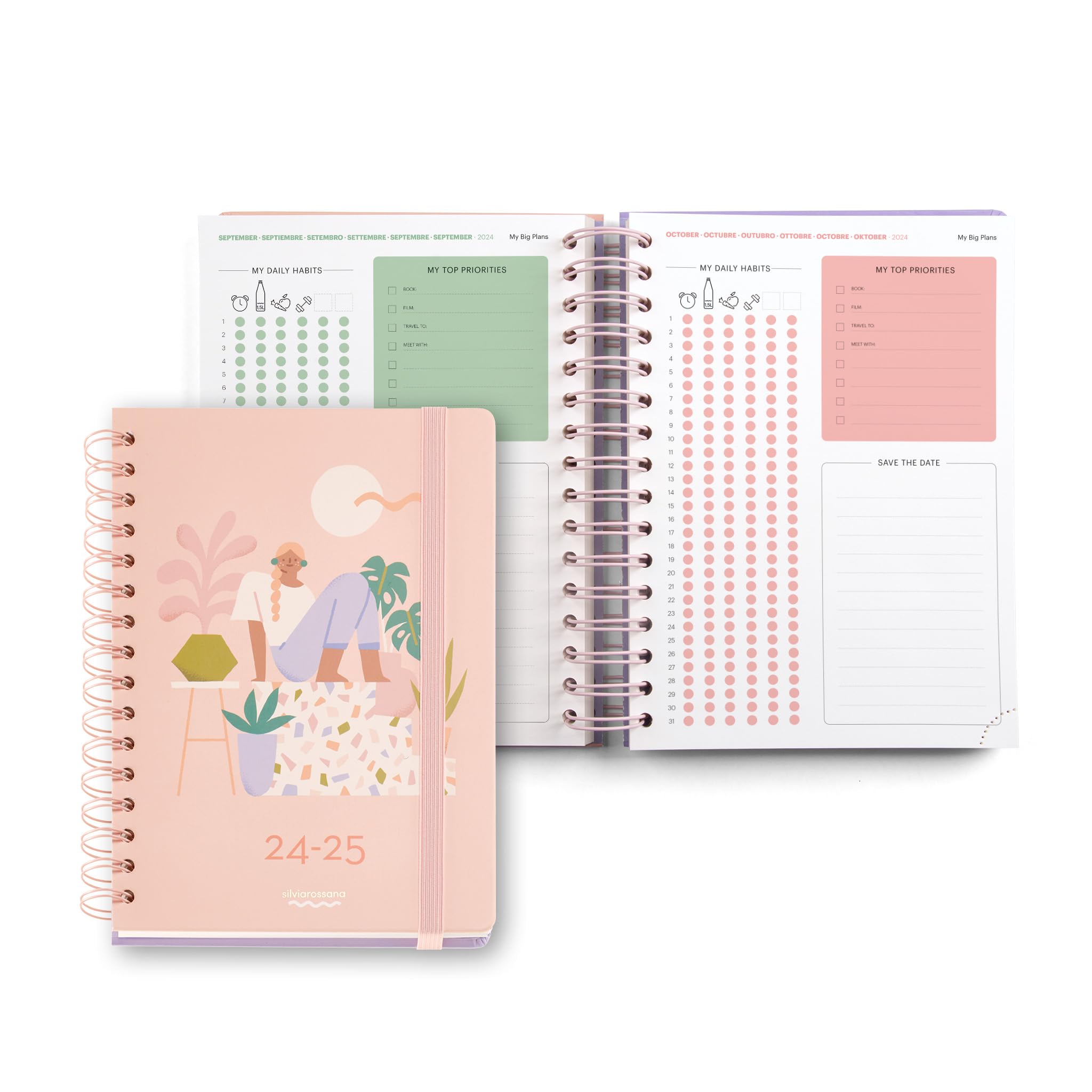 Miquelrius, School Diary 2024-2025, September 2024 to August 2025, Size 160 x 218 mm, Day Page, Wire-O Binding - Image 4