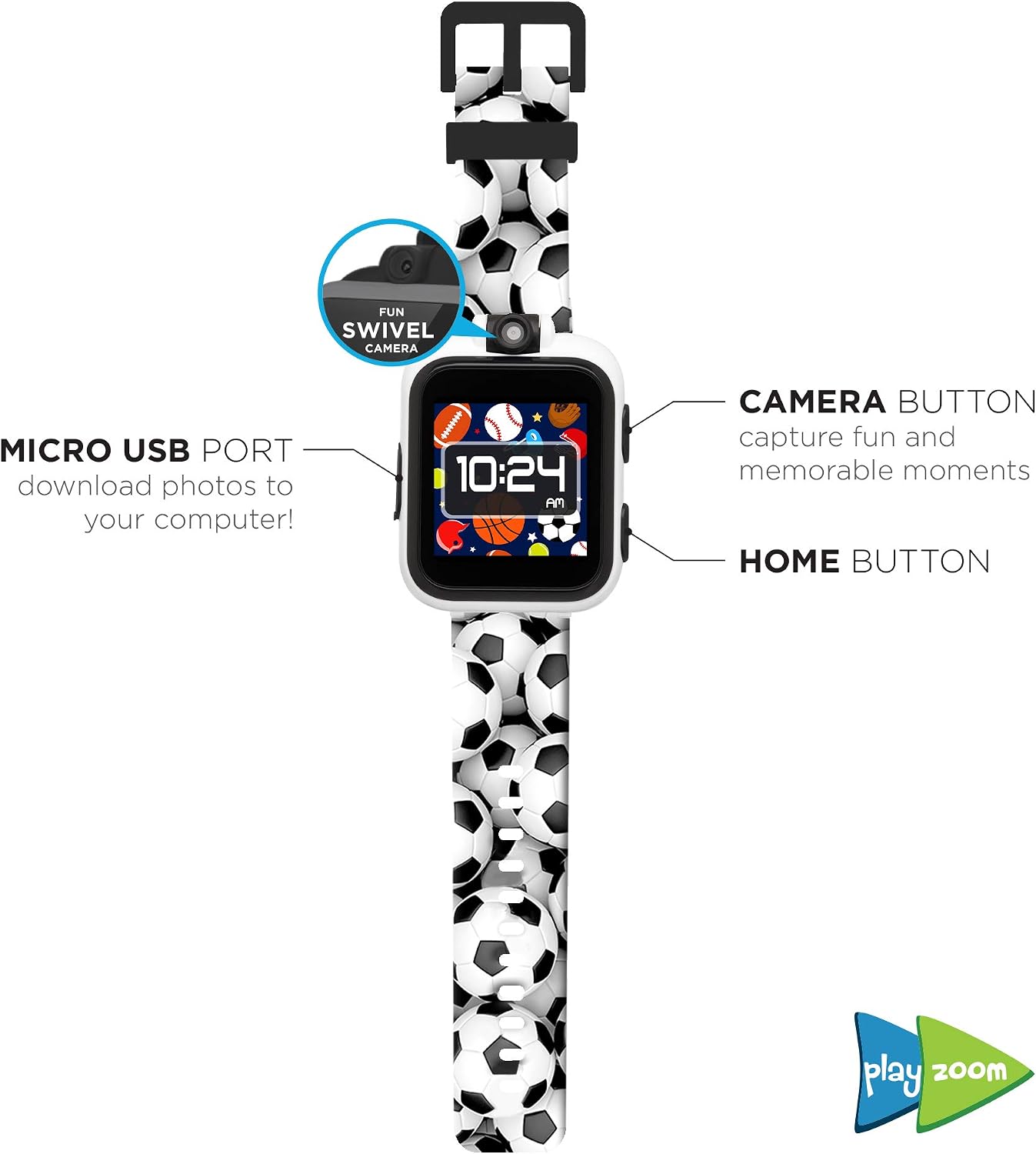iTouch Playzoom Reloj inteligente para niños con cámara digital y grabadora  de vídeo : Amazon.es: Electrónica