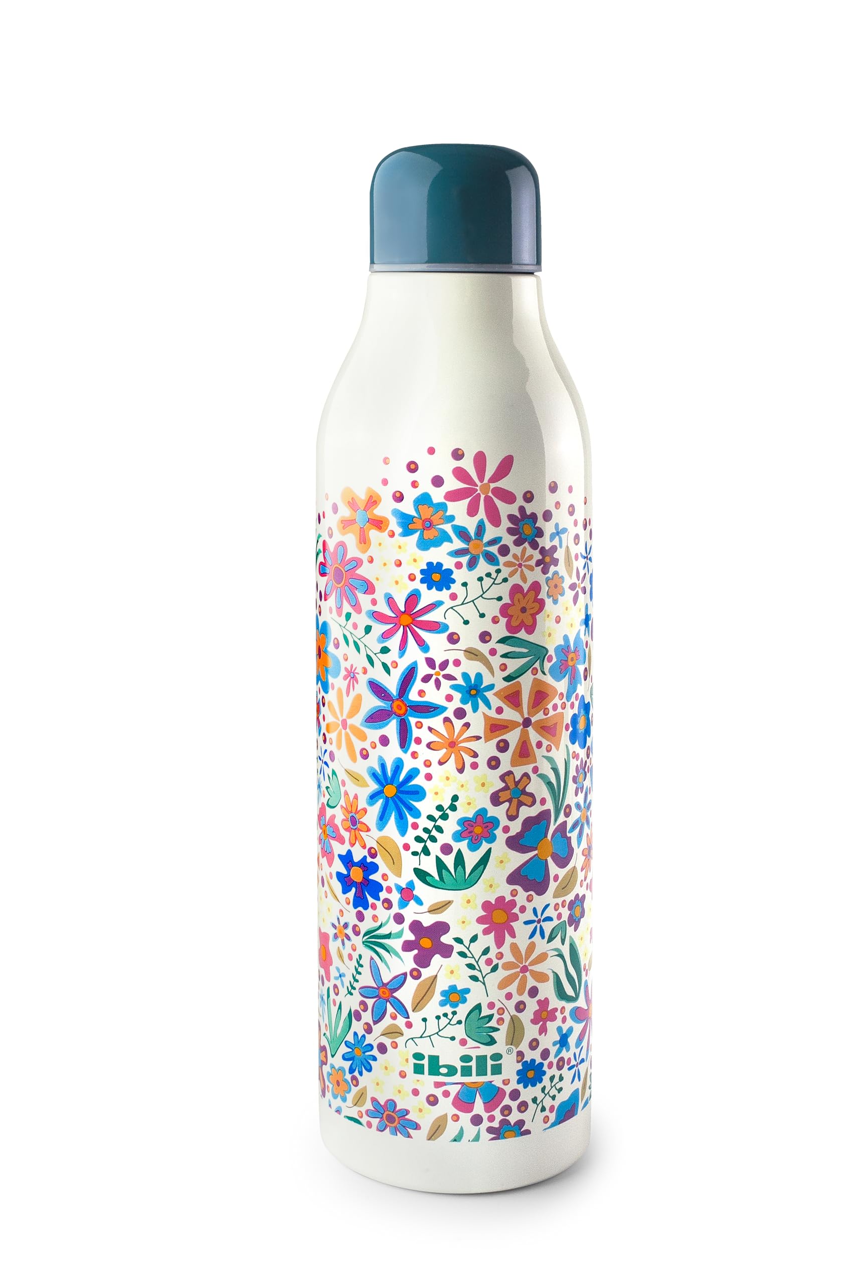 IBILI Loratzen Urdin 500 ml Double Walled Thermo Bottle, 18/10 Stainless Steel, Double Walled, Reusable