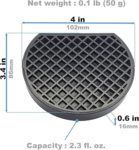 Vista 6 de Recolector de goteo de café de 4 pulgadas, bandeja de goteo pequeña para dispensador de bebidas, máquina de café expreso, jarra, estación de té