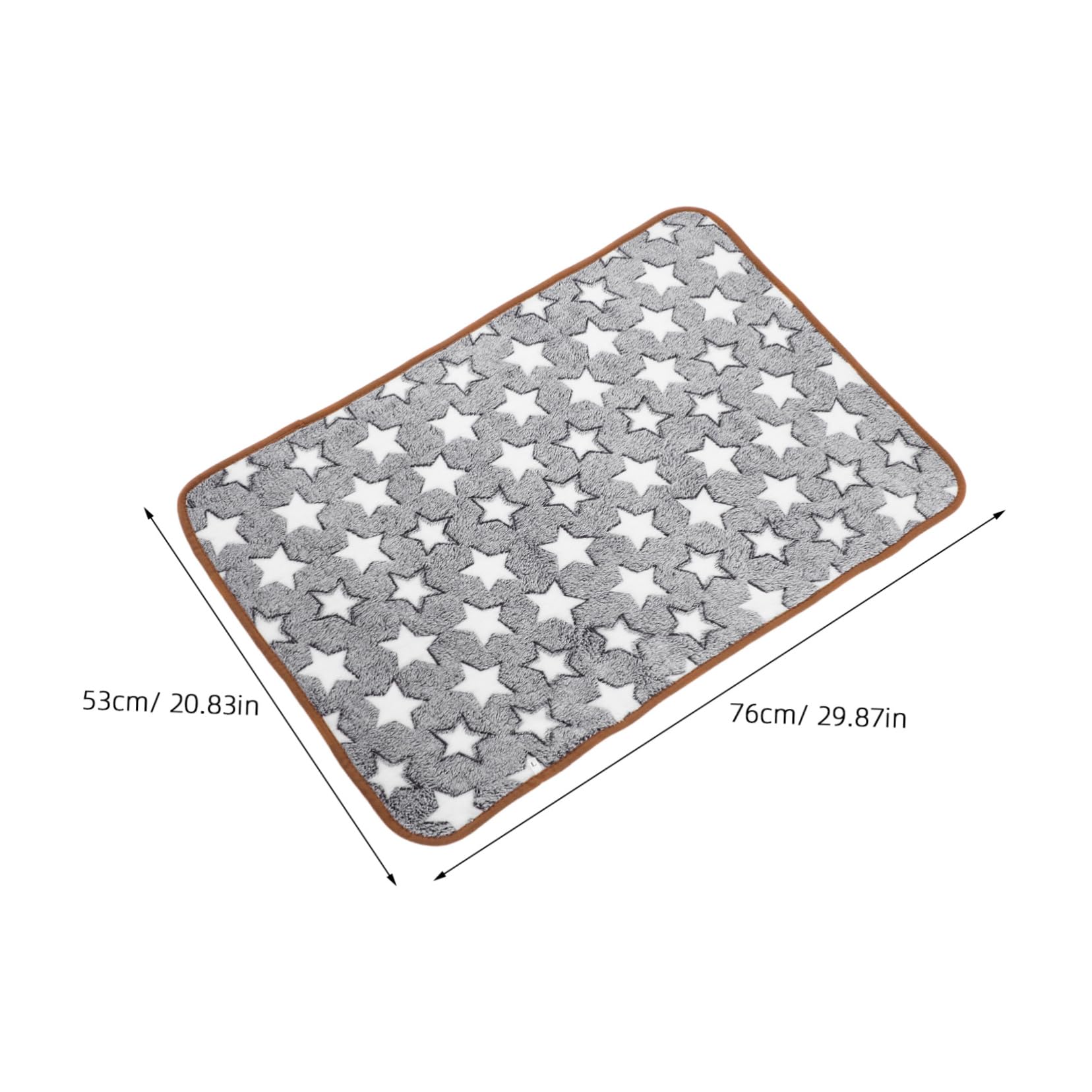 JOINPAYA 2pcs Soft Dog Sleep Mat and Paw Print Puppy Blanket Washable Plush Cat Blanket for Cozy Warmth Beds Couches and Pet Nests Stylish Star Pattern for Indoor Cats and Dogs