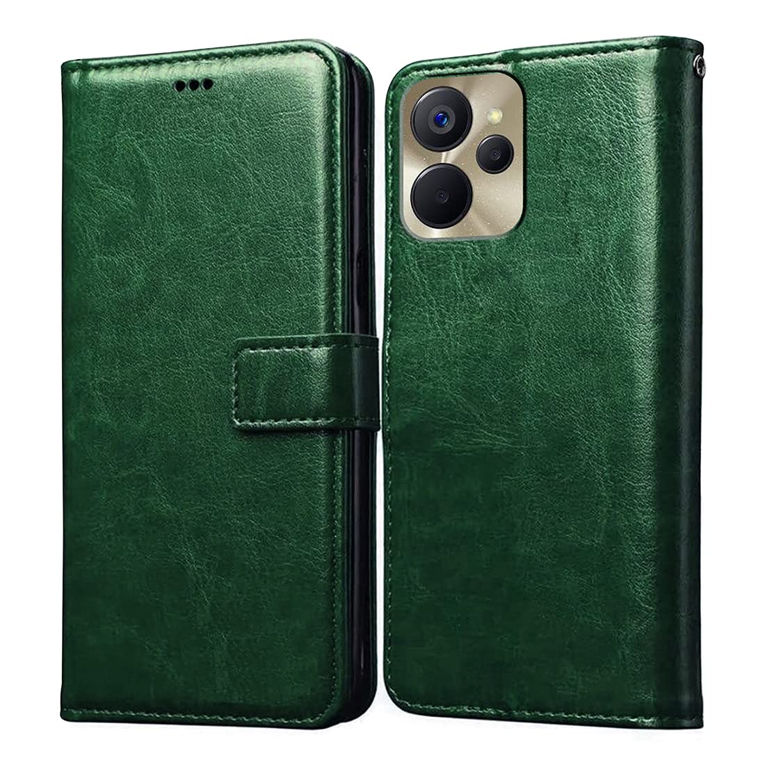 Amazon Brand- Solimo Flip for Realme 9i 5G (Leather_Green) (B0BHV43BGH) Amazon Price History, Amazon Price Tracker