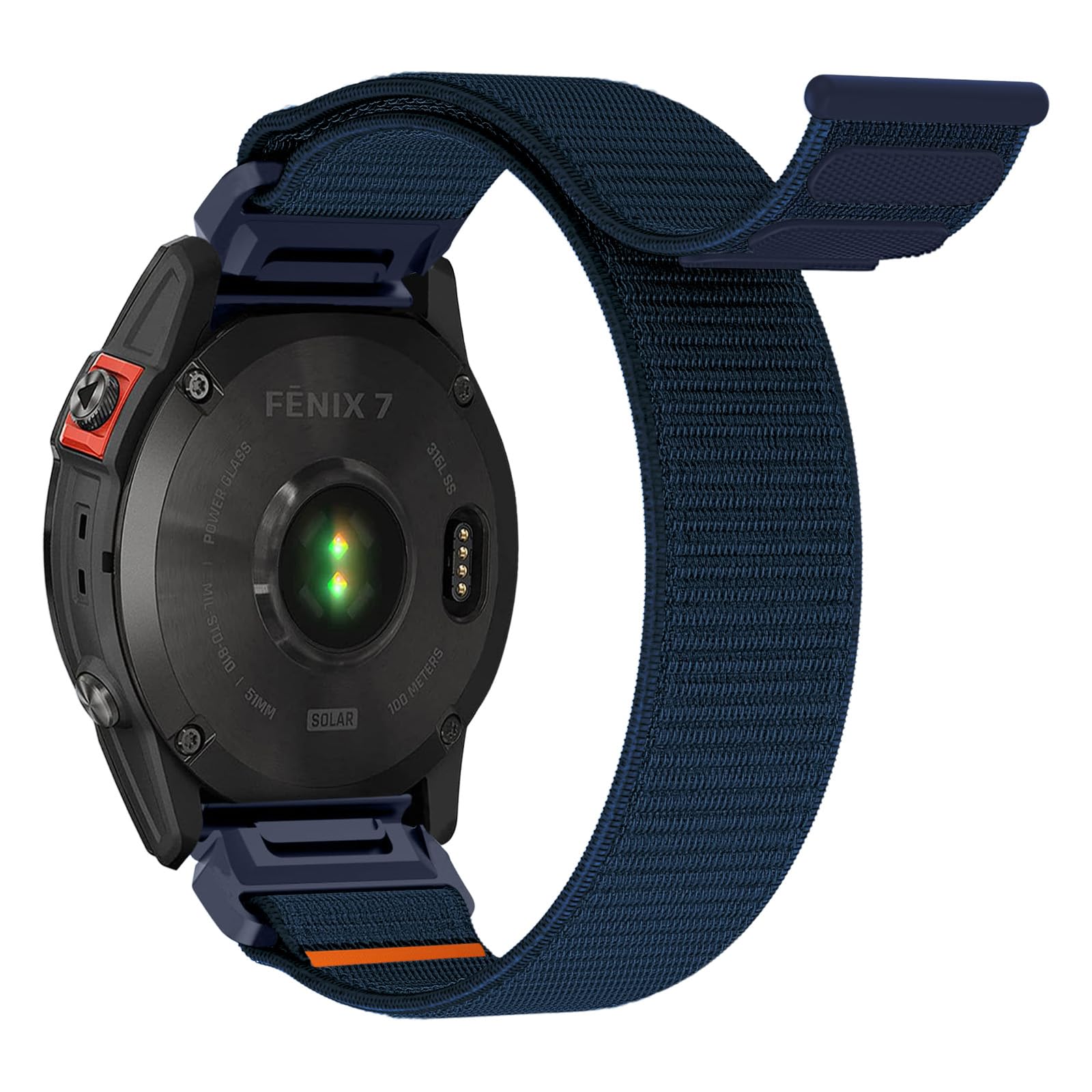 chinbersky Quickfit 22mm Loop Nylon Armband für Garmin Fenix 5/5 Plus/6/6 Pro/7/7Pro/EPIX Pro 47mm, für Garmin Epix 2, Instinct/Instinct 2 Solar, Forerunner 935/945/955, Approach S60/S62, Descent G1