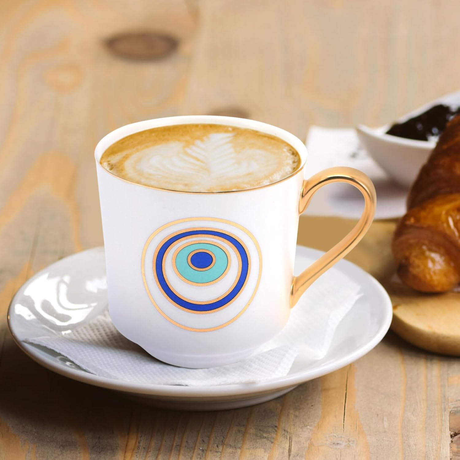 Hand-painted Ceramic Eye Mug Chic Eye Coffee Cup for Home Office More for Milk Tea Juice Unique Present for Friends Family - Image 9