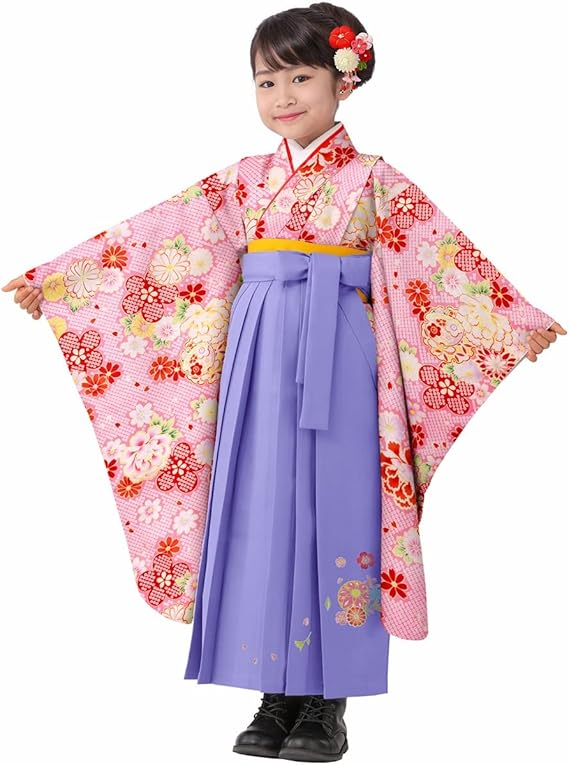 Amazon 京のみやび 卒園式 七五三 女の子着物袴セット ピンク 疋田に雪輪 薄紫 刺繍袴 紐下丈70cm 着物 浴衣 通販 Amazon 京のみやび 卒園式 七五三 女の子着物袴セット ピンク 疋田に雪輪 薄紫 刺繍袴 紐下丈70cm 着物 浴衣 通販