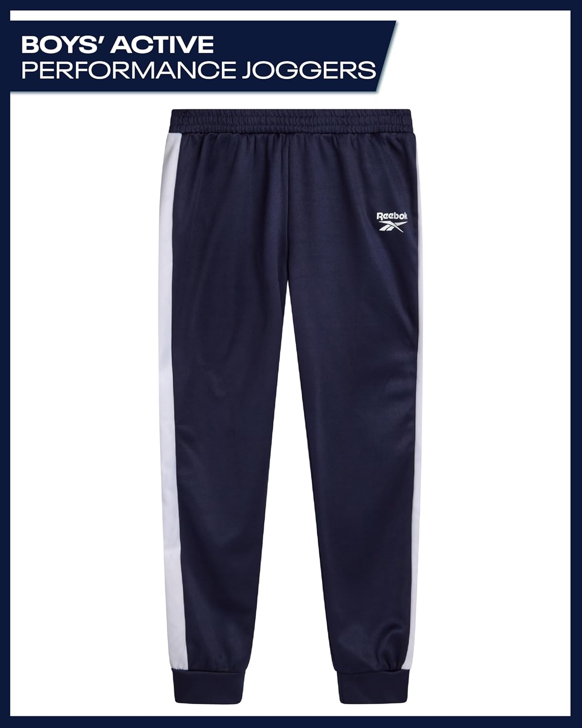 Reebok Boys Sweatpants - Active Performance Tricot Boys Joggers Athletic Pants with Elastic Waistband (Sizes Run Small) - Image 2