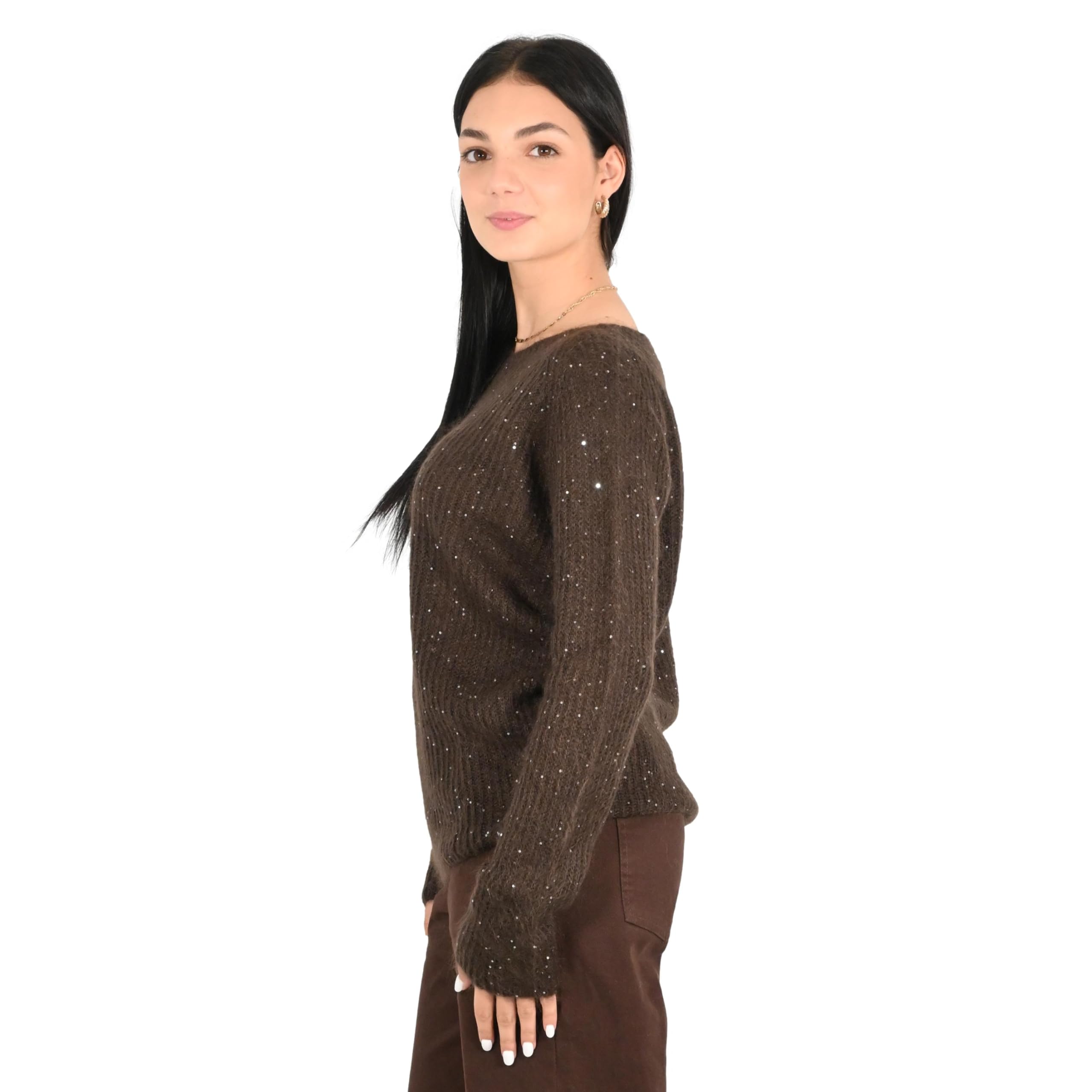 Kontatto maglia donna moka 3M1803C