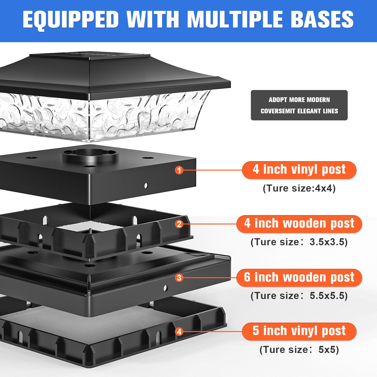 VOLISUN Solar Post Cap Light Outdoor Waterproof: RGB Zimbabwe