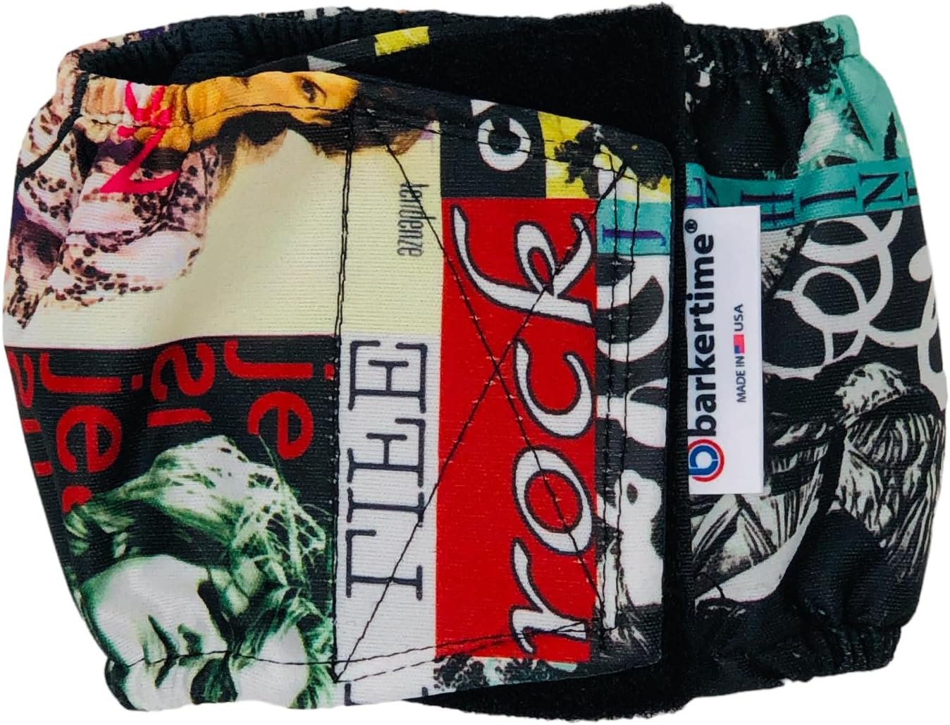 Rock and Roll Dog Belly Band, XS Male Dog Diaper - Made in USA