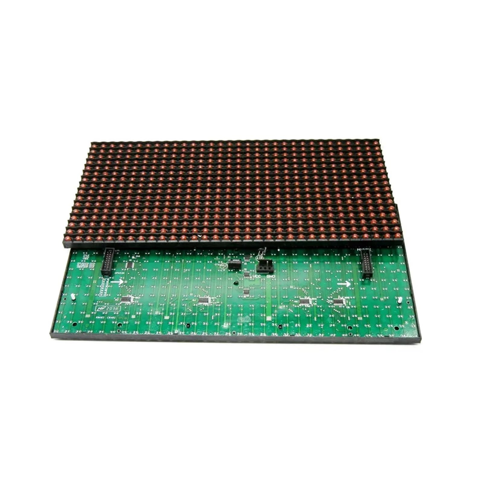 JJKKOZVQF 1PCS P10 Red Color Display Module 32 * 16 Pixel 320 * 160mm Hub12 Semi-outdoor Brightness Monochrom Scrolling Message Led Board