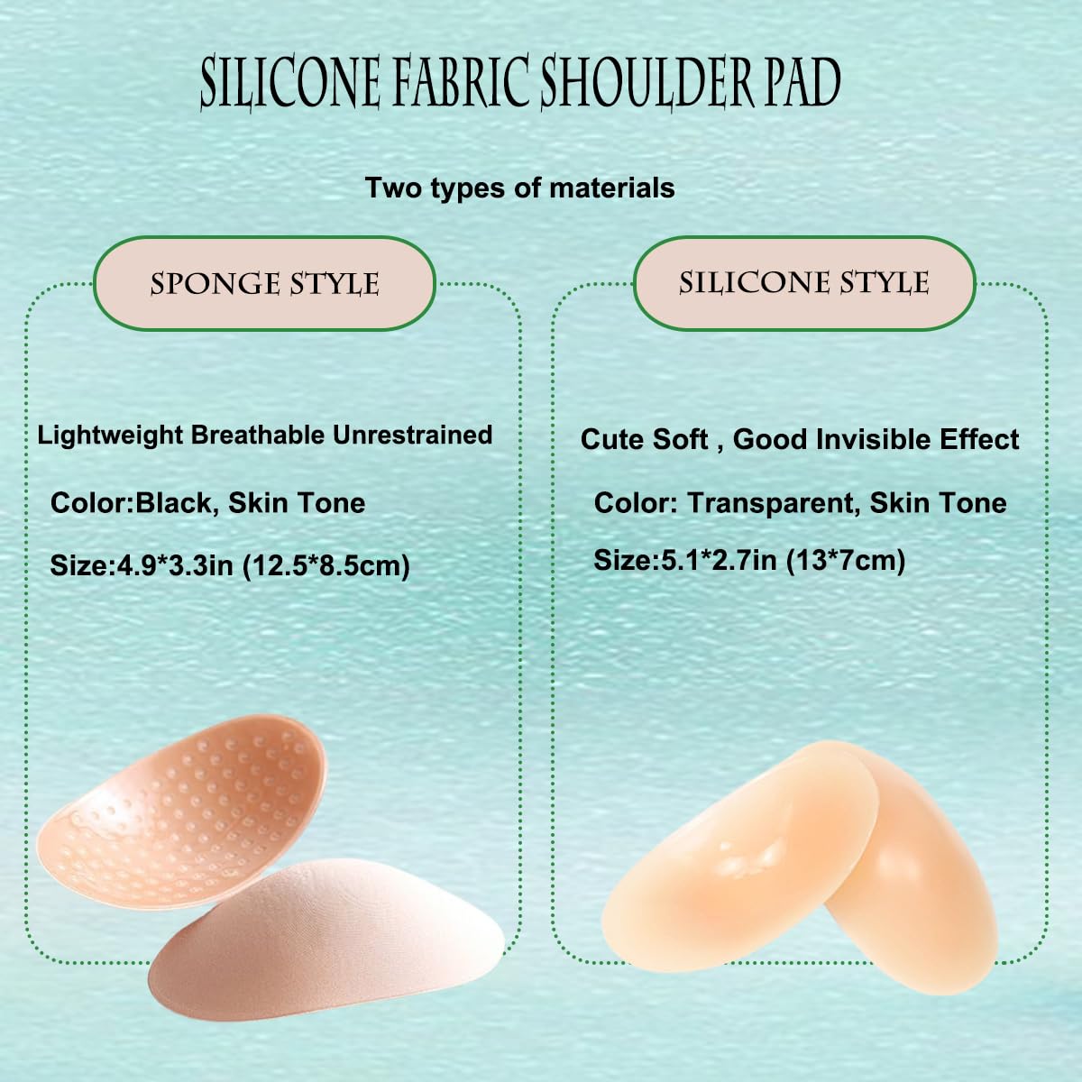 4 Pair Sholder Pads Ultra Silicone ShoulderPads for Womens Clothing, Invisible Anti-Slip Shoulder Push-up Pads Reusable Natural Shoulder-Enhancer Sticky Pad for Formal, Casual and Active wear - Image 2