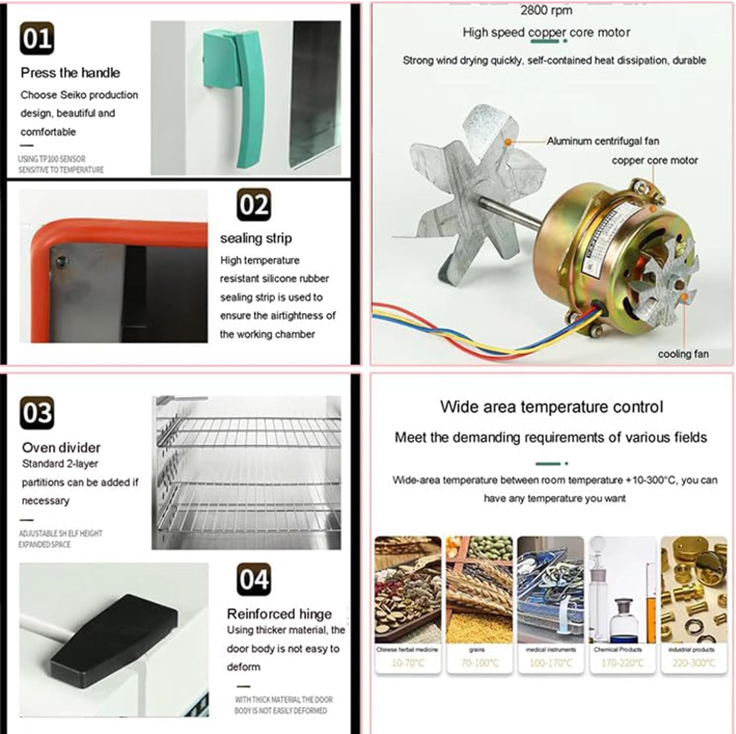 産業用定温送風乾燥オーブン インテリジェント温度コントローラー搭載 ラボ用空気対流乾燥 サーモスタットインキュベーターオーブン