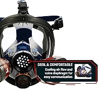 Vista 24 de Parcil Distribution Full Face Respirator Mask with Filters – Durable Full Face Respirator Mask, Bayonet Filter Compatible