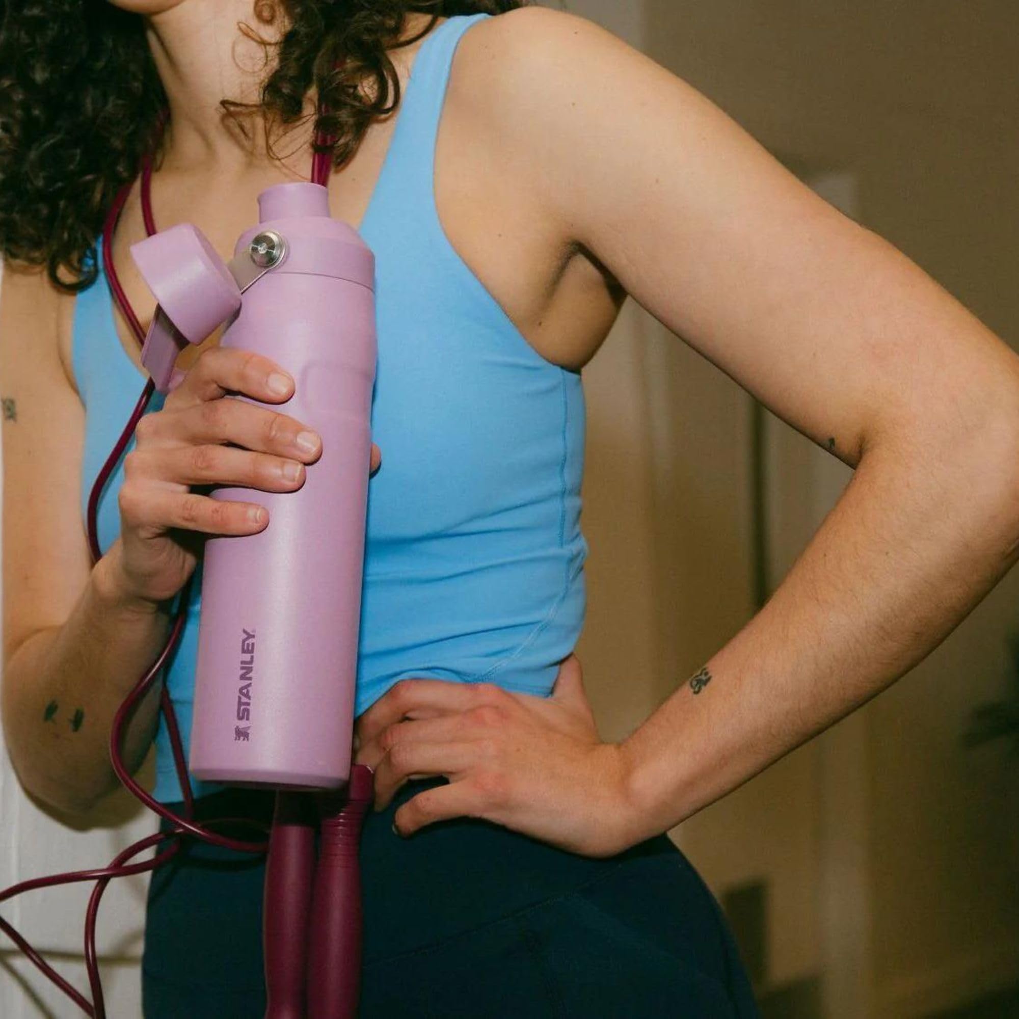 STANLEY 1913 Iceflow Fast Flow Sports Water Bottle 0.6L, Keeps 10 Hours Cold, Lightweight Thermal Flask, Dishwasher Safe - Image 4