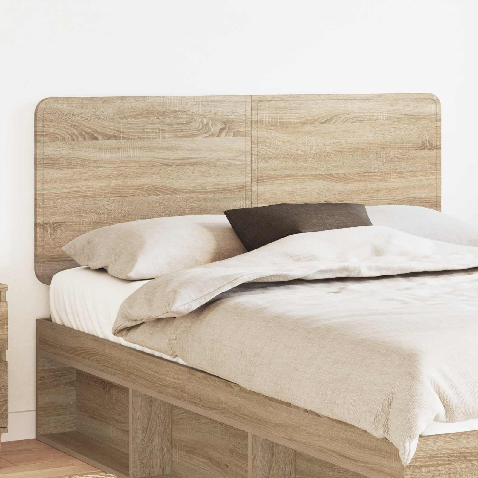 Genérico Cabecero Roble Sonoma 150 cm Madera contrachapada, Cabeceros y pies de Cama Marrón,887871