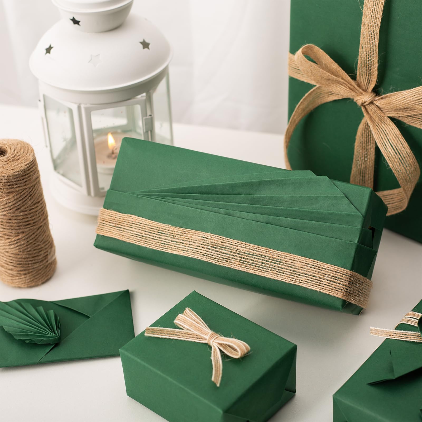 30m×80cm White Snowflake Cellophane Wrap Paper Roll,100% Recyclable ECO