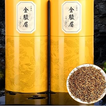 MUHI Black Tea Paulownia Kinkyo Yellow Bud Hayao Brow Tea, Dark Scent, Bulk Pack, 8.8 oz 250 g x 2