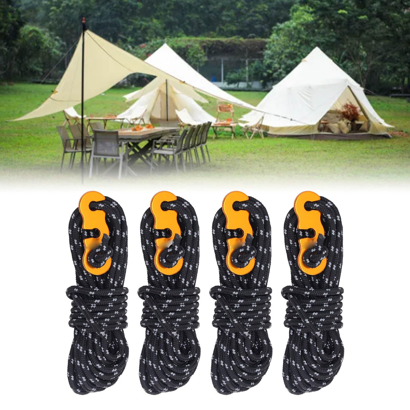Amazon.com: lvifloae Guy Lines Black,4Pcs 3mm 13.1ft Per One