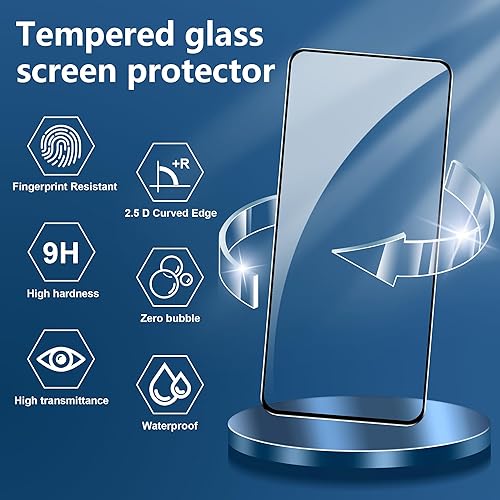 Miniatura 2 de Protector de pantalla para CMF Phone 1, película de vidrio templado de dureza 9H anti-rayones, compatible con fundas (2 unidades)