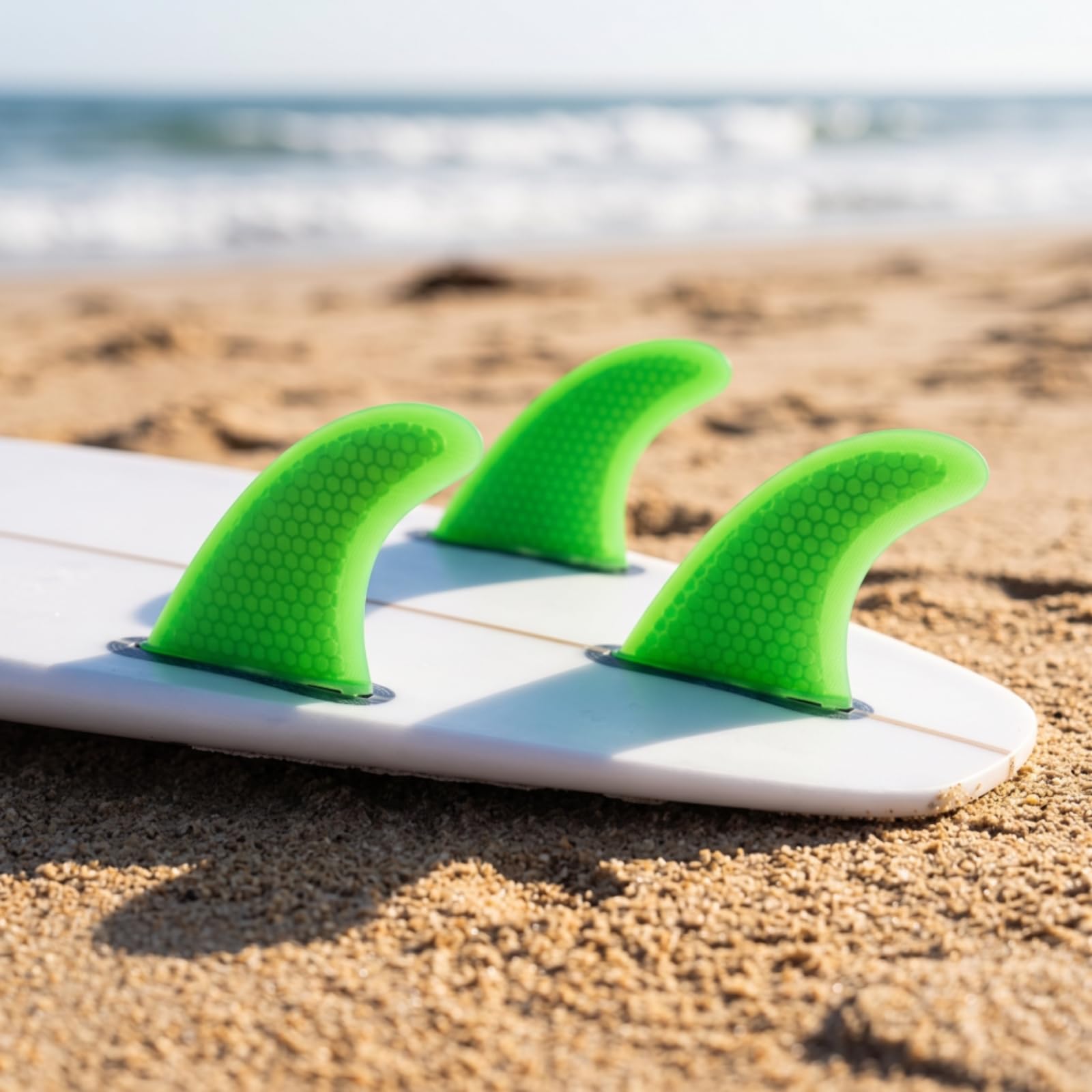 3 Pièces Aileron avec Base Single-Tab | Alvéolé, Texturé, pour Vagues