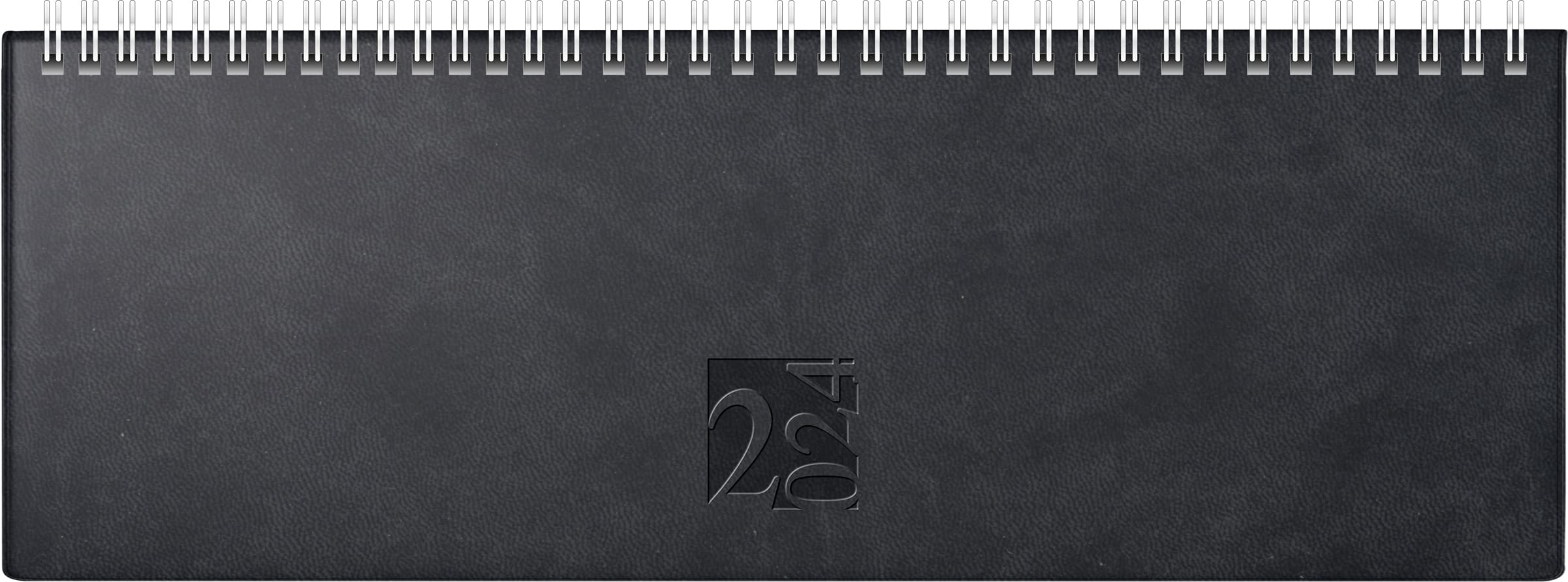 rido/idé Weekly calendar model ac-weekly calendar 2024, 2 pages = 1 week, sheet size 30.7 x 10.5 cm, black