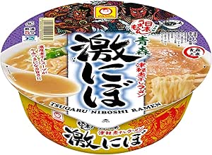 マルちゃん 日本旨いもん青森津軽煮干拉麺　激にぼ 110g×12個