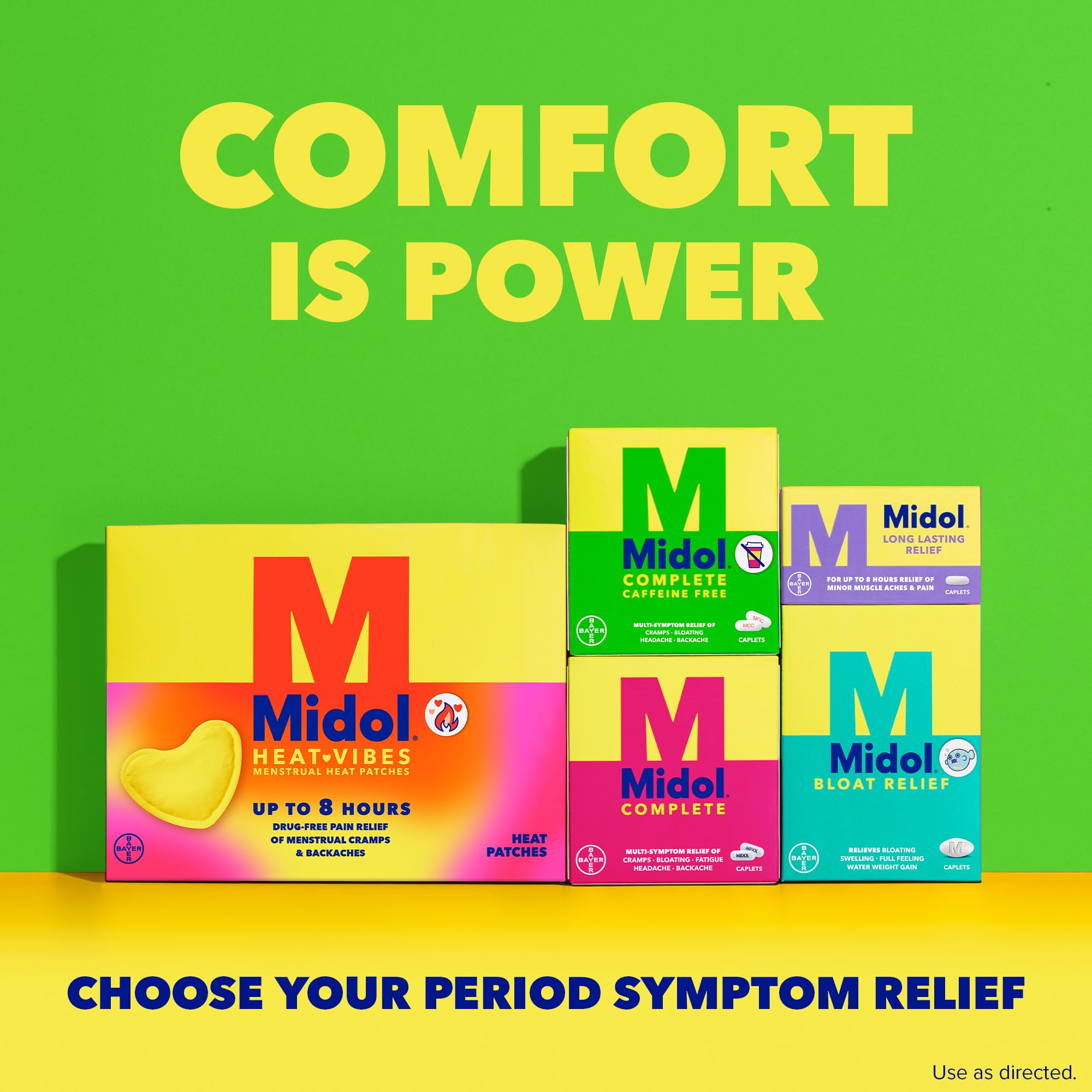 Midol Complete Caffeine Free Caplets 24ct: Midol Complete Caffeine Free Menstrual Pain Relief Caplets with Acetaminophen, Provides Headache Relief and Period Cramps Relief, 24 Count — Amazon image 8