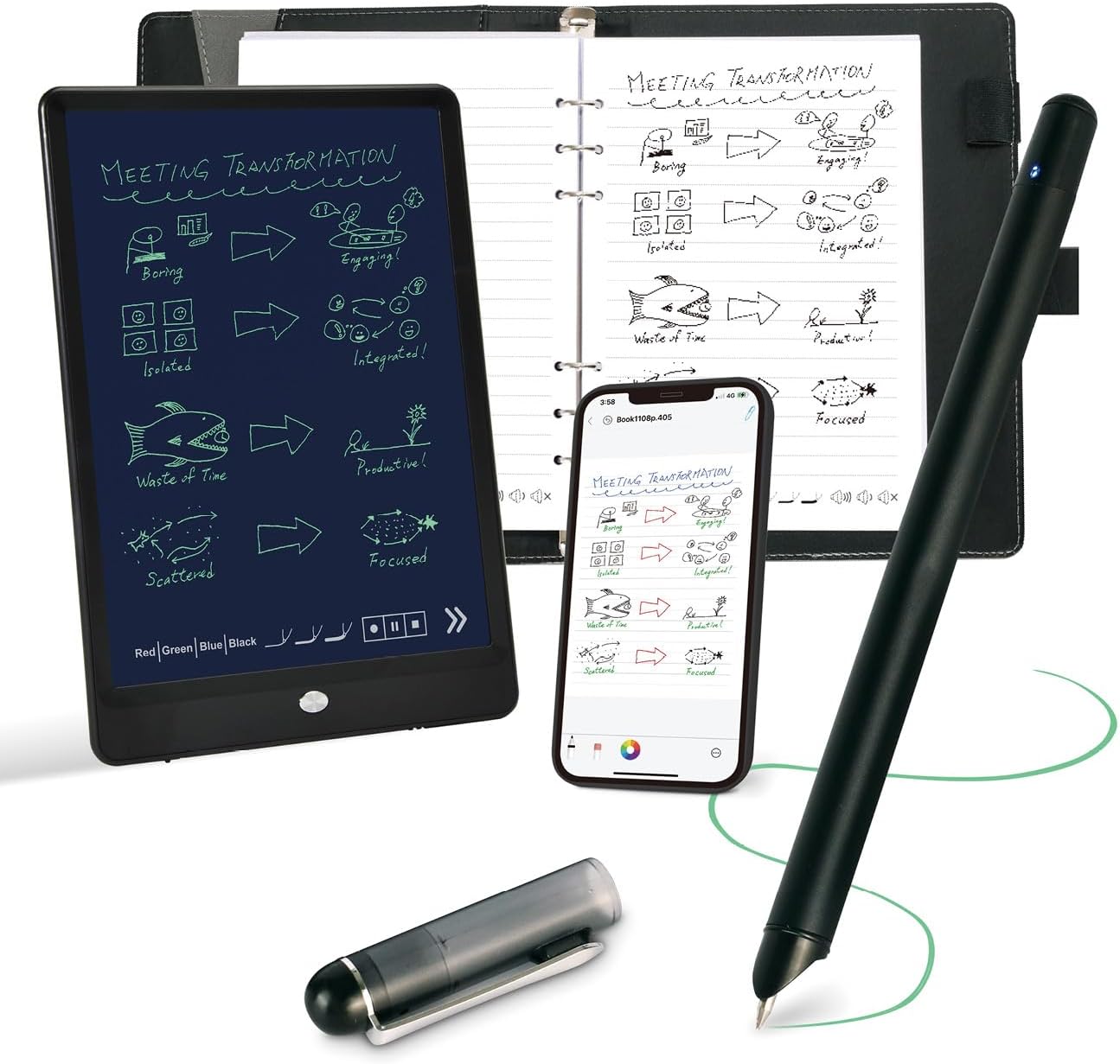 Smart Pen for Note Taking Set Real-Time Paper-to-Digital