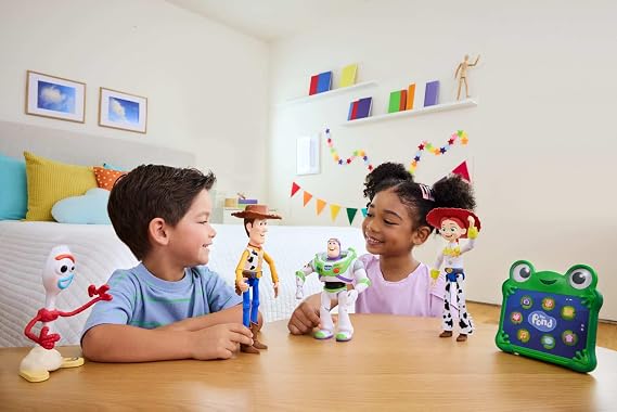 ​Mattel Disney and Pixar Toy Story 5 Interactables Woody | 9-inch Playscale Figure, Movie Phrases & Converses with Other Characters in the Line, JKV25