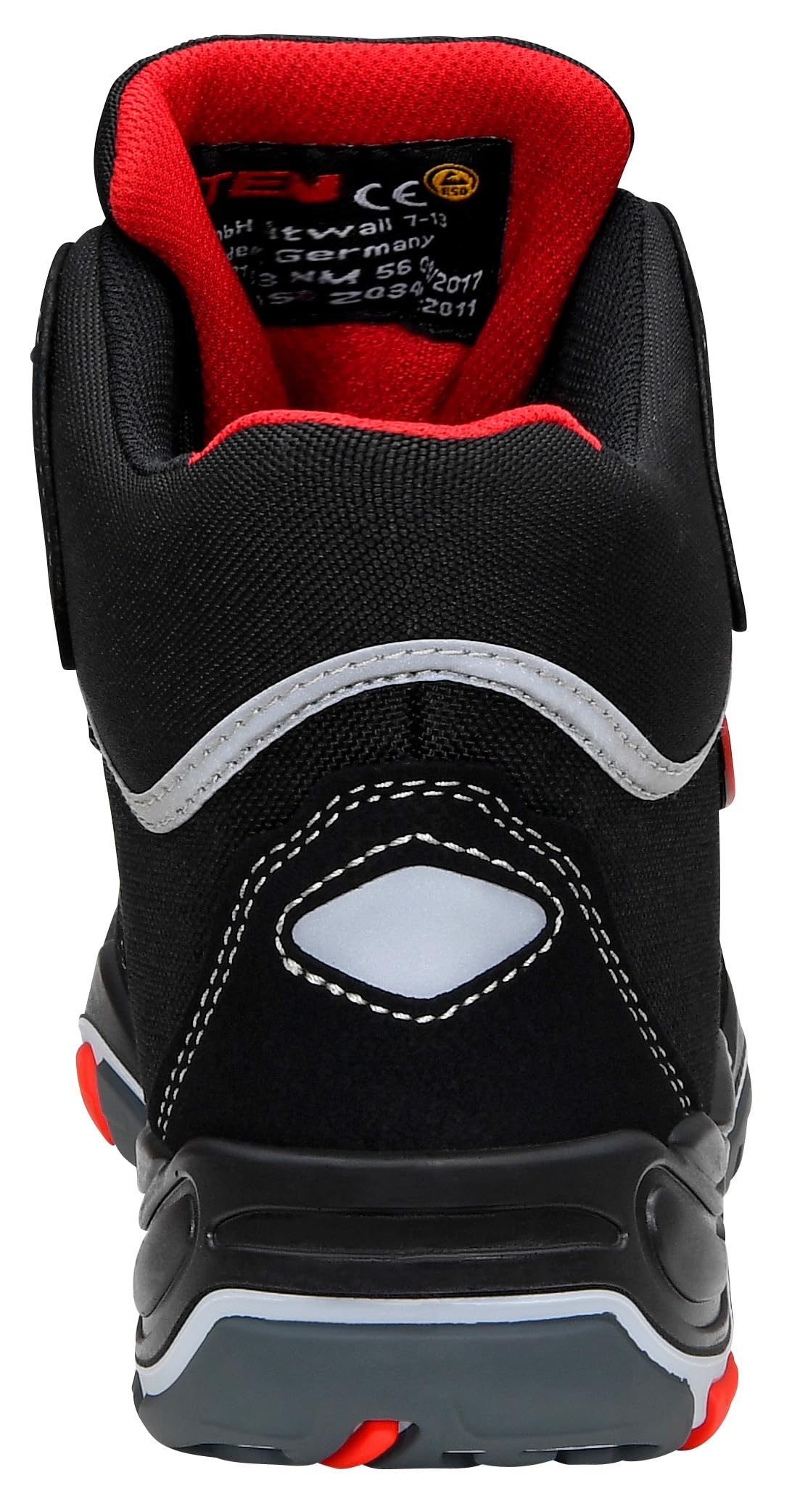 ELTEN Sicherheitsschuhe Sander ESD S3, Herren, Sportlich, Leicht, Schwarz, Kunststoffkappe Unisex Sicherheitsschnürstiefel Sander ESD S3 Größe 44