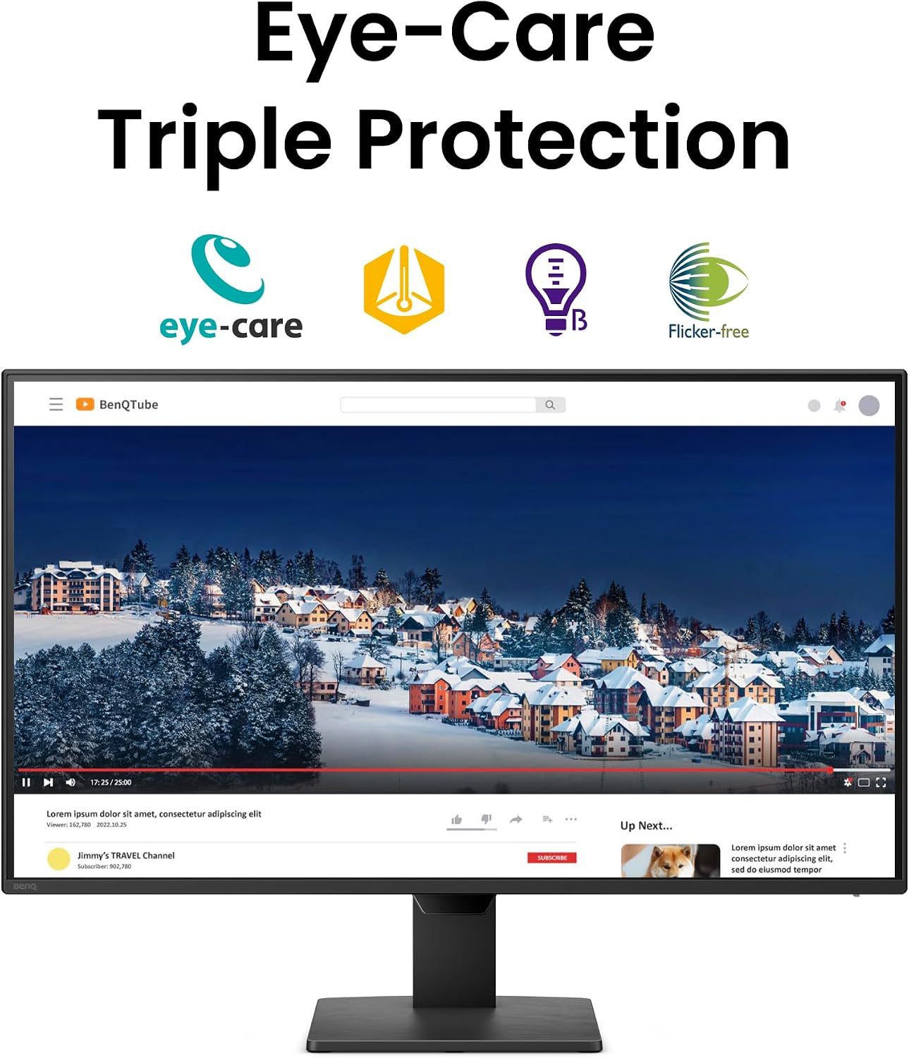 BenQ GW2790P 27" 1080p 120Hz IPS Eye-Care Home Office Monitor, TUV-Certified