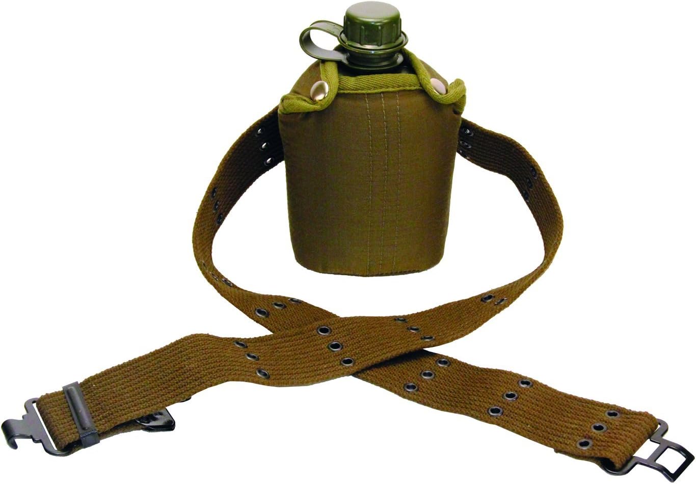 Texsport 1 Quart POLY Canteen with Cover and Belt Set Camping Canteens Sports