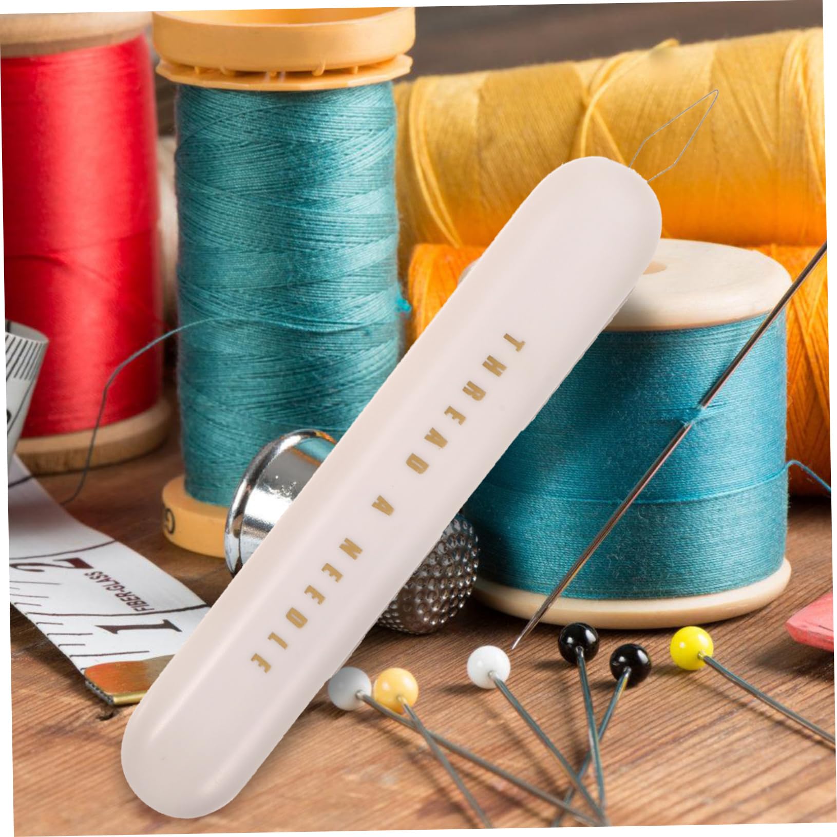 SHINEOFI 5 Set di Infila-Filo in Metallo alla Moda E Funzionali Due in Uno per La Rimozione del Filo da Cucito 3 Pezzi * 5
