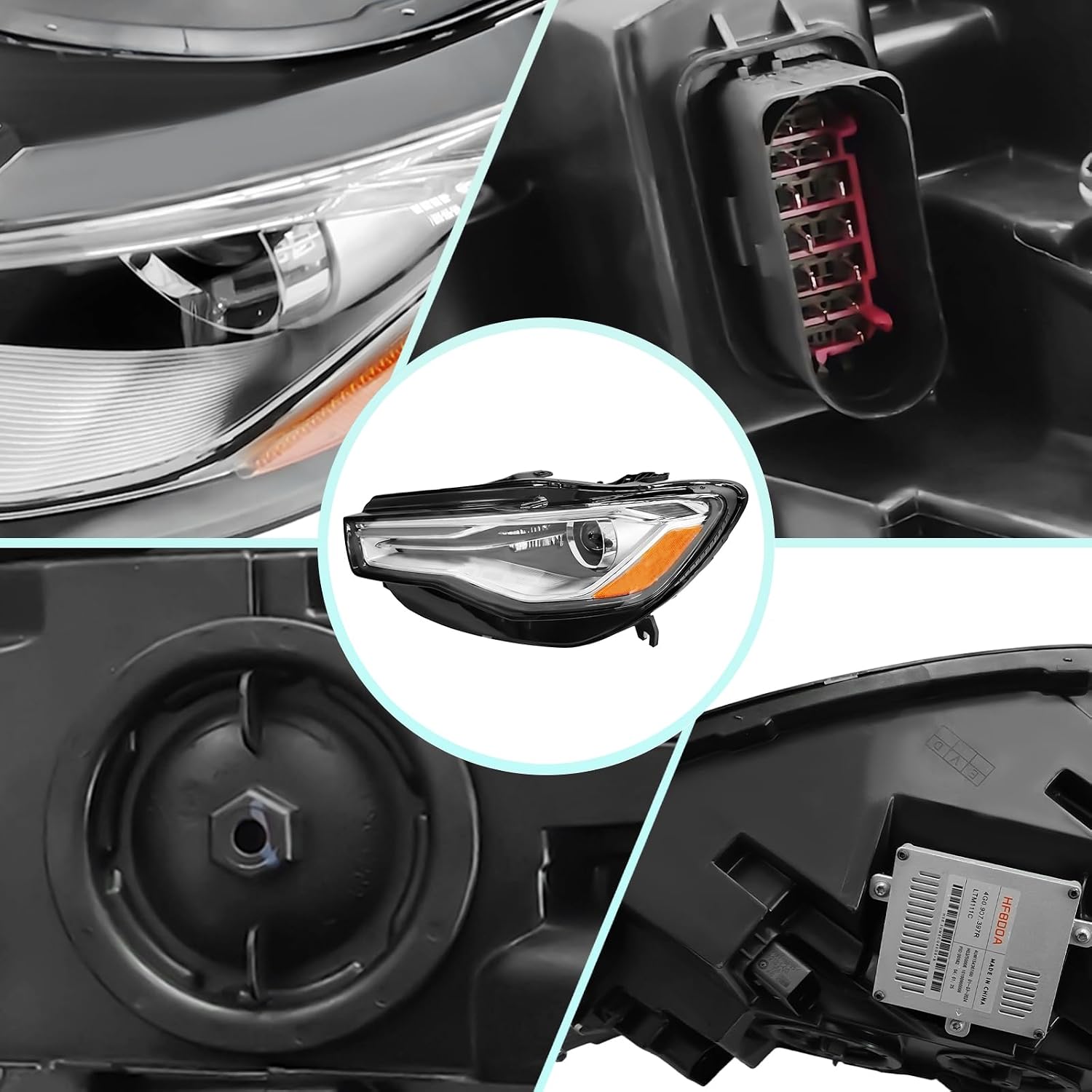 HID Headlight Assembly for 2016-2018 Audi S6/A6 (Premium Plus, Prestige, Premium, Progressive, Base) w/LED DRL Driver Side OE/OEM 4G0941043H