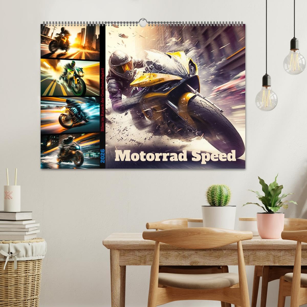 Motorrad Speed (Wandkalender 2026 DIN A2 quer), CALVENDO Monatskalender: Zwölf atemberaubende Motorradbilder im Rausch der Geschwindigkeit (CALVENDO Mobilitaet)