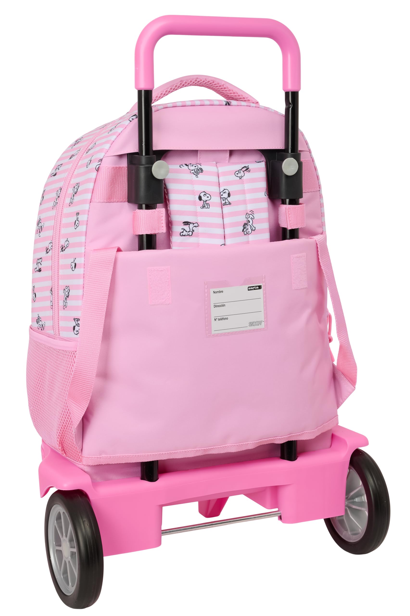 Safta SNOOPY - Mochila Grande con Ruedas, Compact Evolución, Extraíble, Ideal para Niños de Diferentes Edades, Cómoda y Versátil, Calidad y Resistencia, 33x22x45 cm