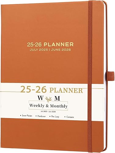 Miniatura 1 de Agenda 2023  Agenda semanal y mensual 2023 enero a diciembre 8 x 10 pulgadas bolsillo interior tapa dura cierre elástico bucle para bolígrafo