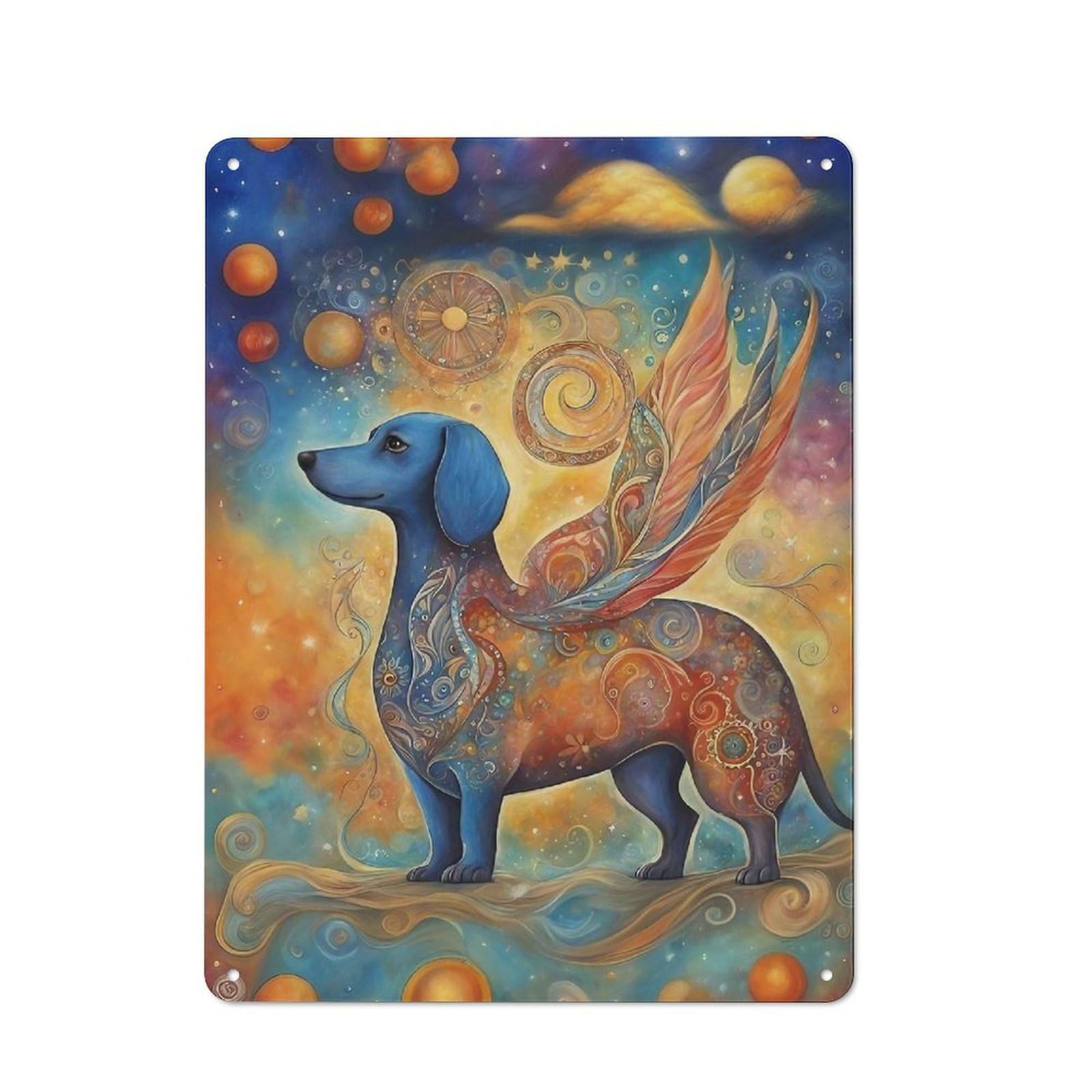 Junmoney Dog00031 Understated Office Metal Sign 40X30cm Featuring Study Room Decor For Home Office, Reading Corner Or Bedroom