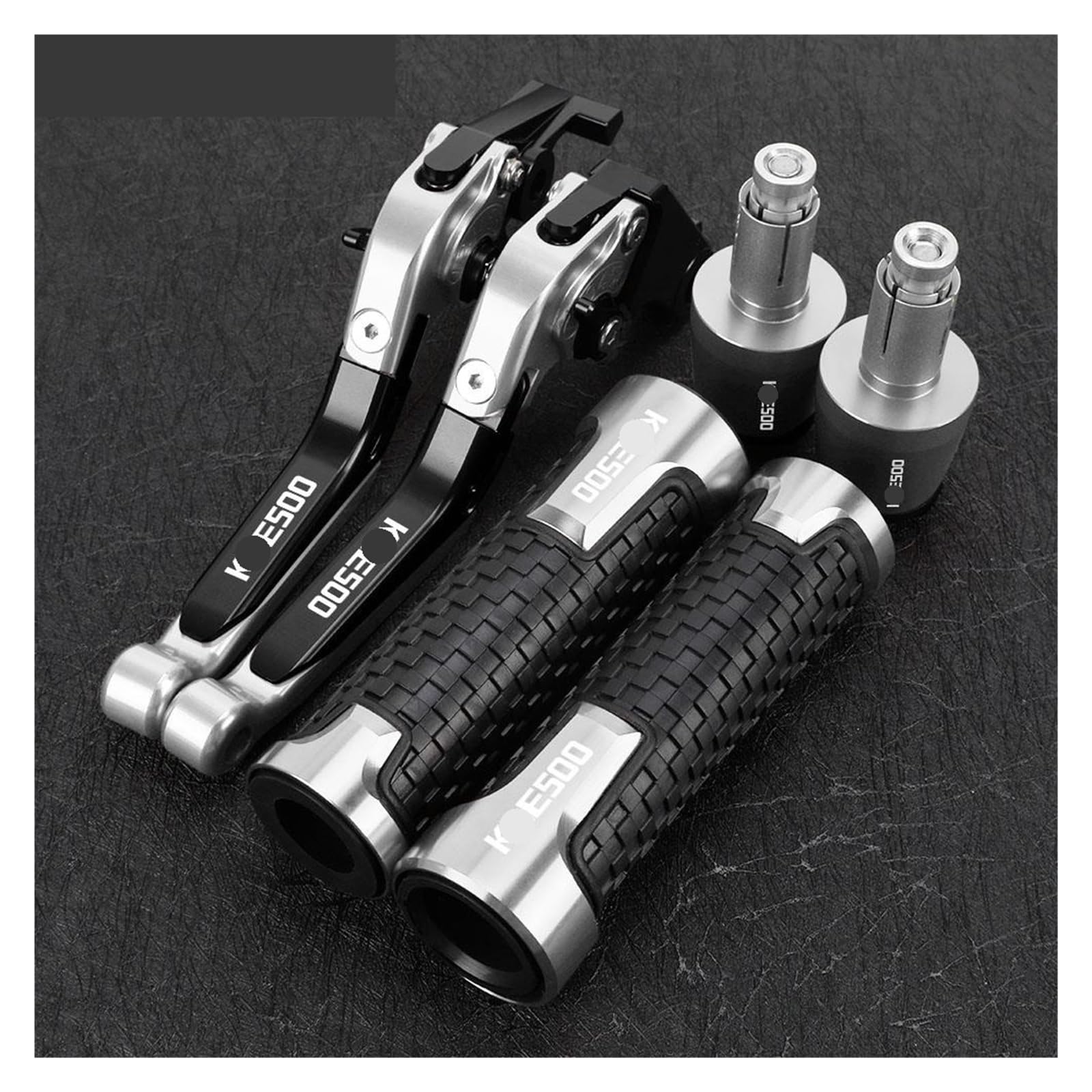 YWQJIOPM Motorcycle Brake Clutch Lever Motorcycle for KLE 500 KLE500 1991-2007 Extendable Brake Clutch Levers Handlebar Handle Grips Ends Slider Accessories
