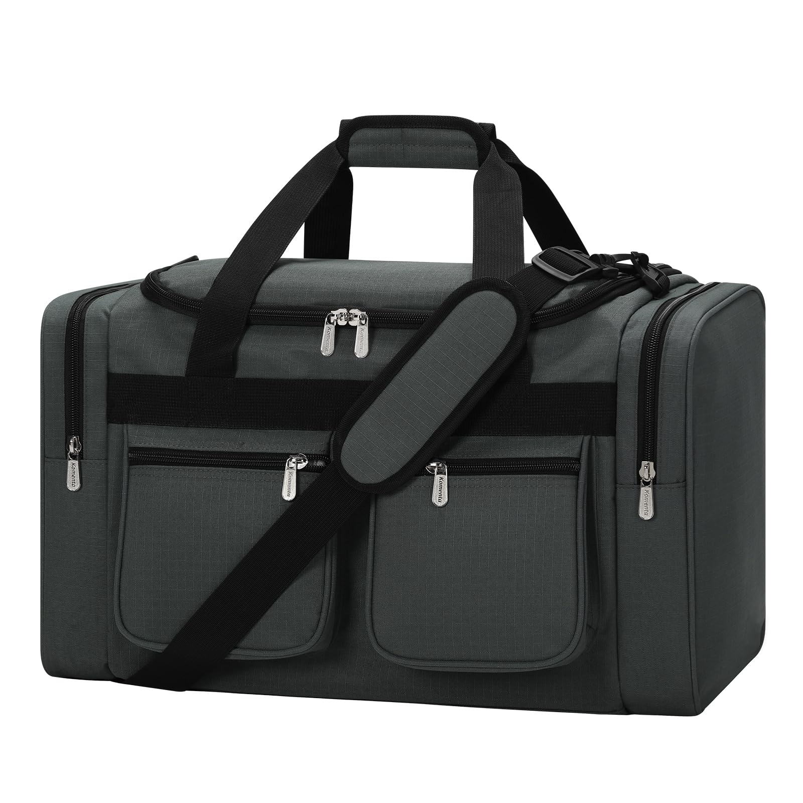 ZZY 40L Travel Duffle Holdall Bags for Men - 20 inch Duffel Bag Weekend Overnight Gym Sport (Dark Grey)